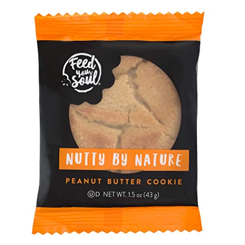 Nutty By Nature Cookies - Individually Wrapped 60 Count Pack | Healthy Snack for Office, School & Travel | Gluten-Free & Vegan Treats