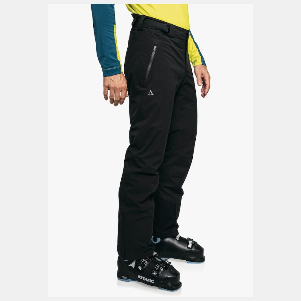 Schoffel Weissach Men's Ski Pants - Waterproof Winter Snow Pants for Skiing & Snowboarding - Black Regular Length - Perfect for Alpine Adventures & Cold Weather Activities