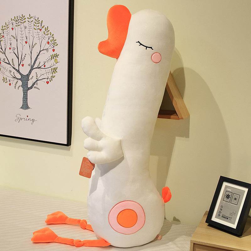 Extra Large Soft Chicken Body Pillow - Super Plush Hugging Pillow for Adults & Kids | Perfect for Cuddling, Napping, and Home Decor