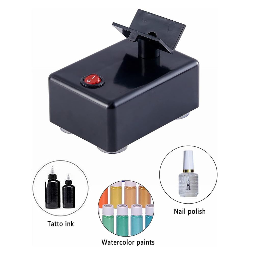 Professional Model Paint & Nail Polish Shaker Machine - High Speed Mixer for Tattoo Ink, Mini Paint & Manicure Supplies | Perfect for Artists, Tattooists & Nail Technicians | Home Studio & Salon Use