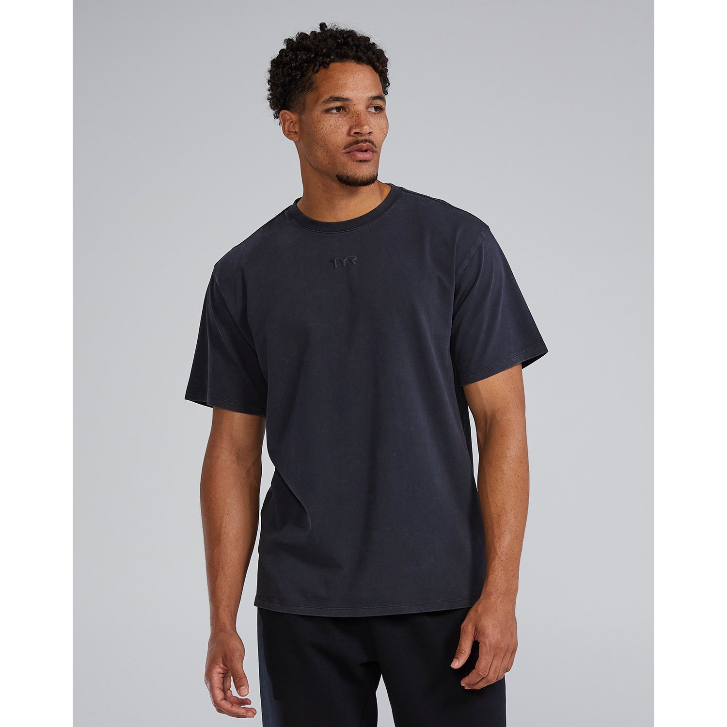 TYR Unisex Garment Dyed Oversized T-Shirt - Soft Cotton Casual Tee for Men & Women | Perfect for Streetwear, Lounge & Everyday Wear