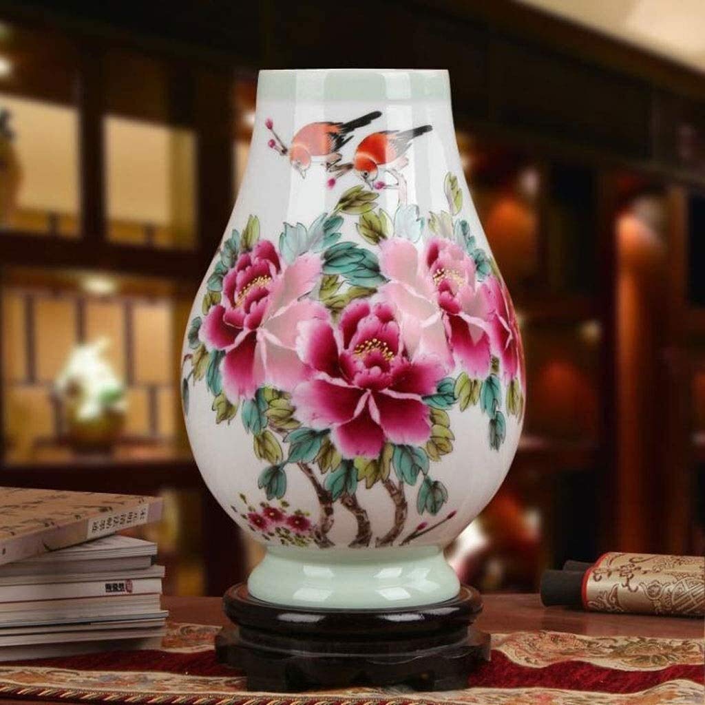 Elegant Porcelain Flower Vase - Large Handcrafted Clay Vase for Home Decor, Wedding Centerpiece & Outdoor Garden Decorations - Pastel Ceramic Jar for Floral Arrangements