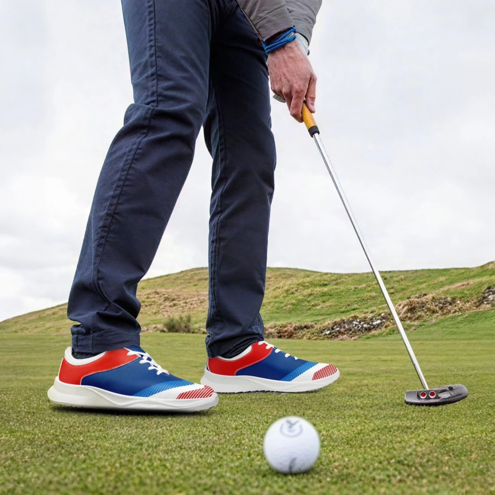 Custom Golf Performance Sneakers for Men & Women - Personalized Durable Athletic Shoes for POD Resellers - Lightweight Comfort Walking & Running Shoes - Perfect for Golf Course, Gym Workouts & Casual Wear (FN062 25020099)