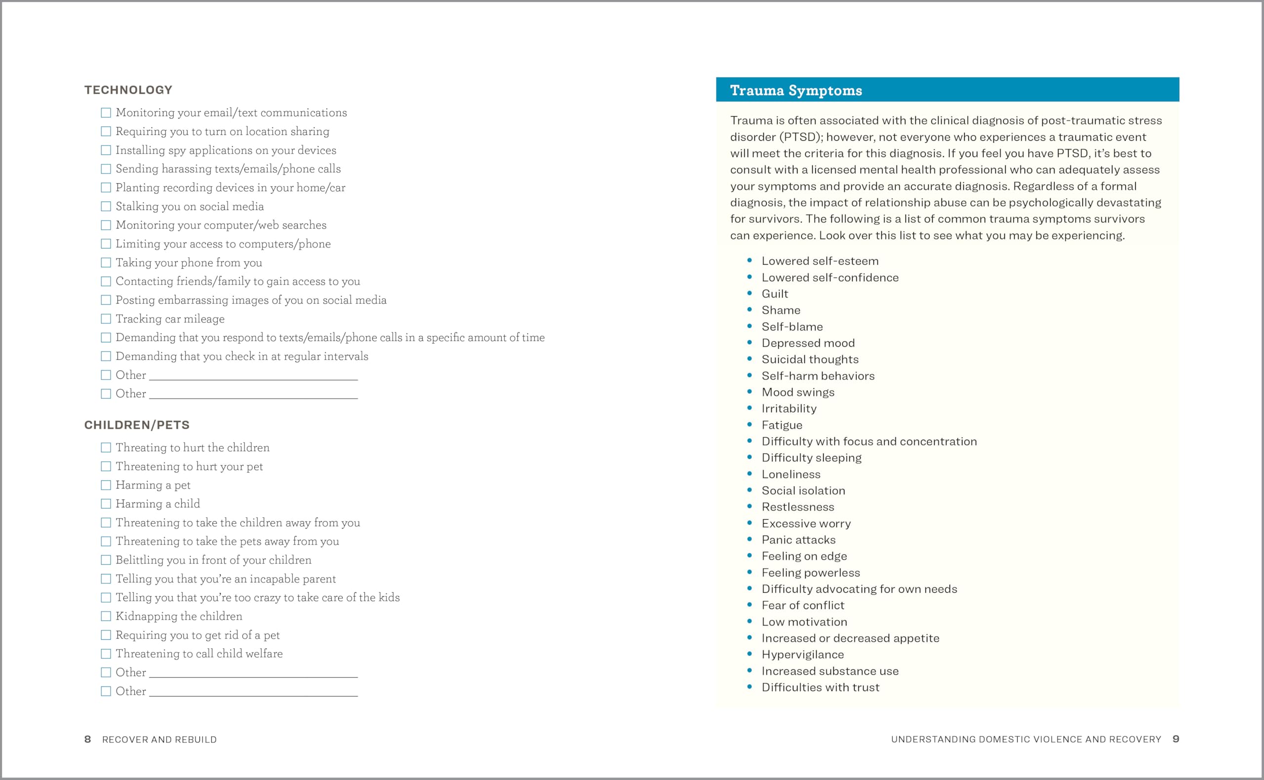 Healing from Domestic Violence Workbook: A Guide to Recovery and Rebuilding After Partner Abuse - Perfect for Therapy, Self-Help & Support Groups