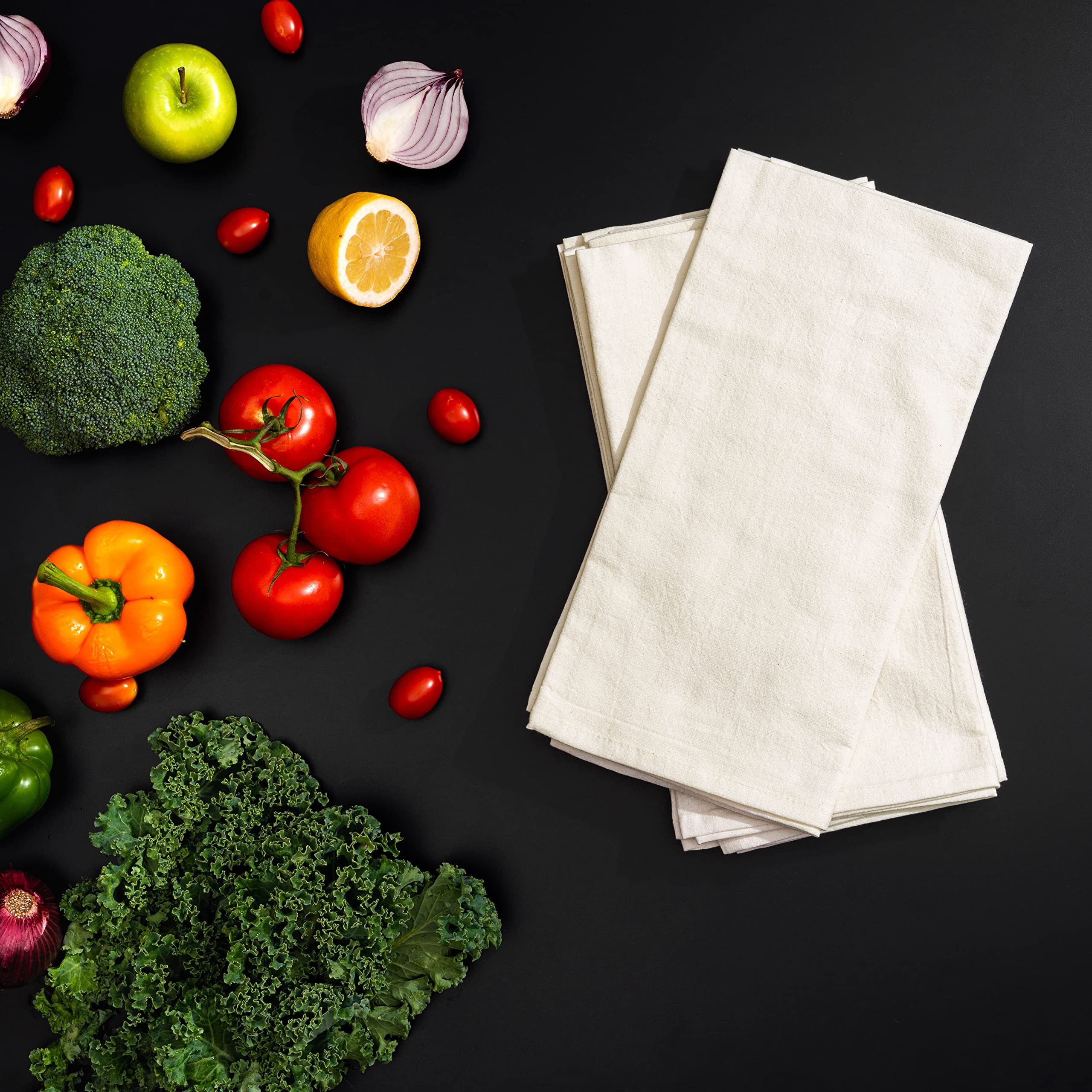 Organic Cotton Bread Proofing Towels - 100% Natural Unbleached Baking Cloth for Dough Rising - 27