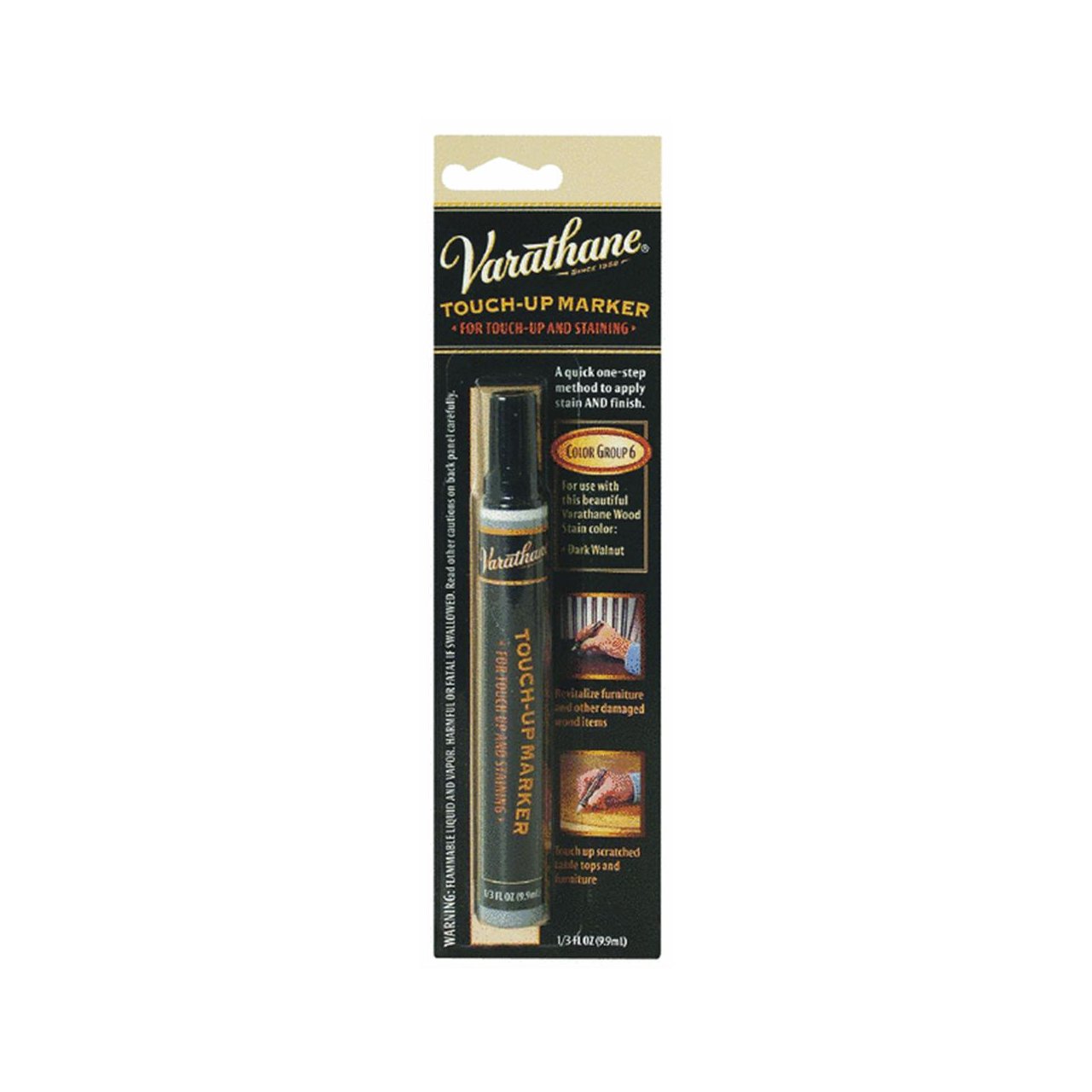 Rust-Oleum Varathane 215357 Wood Stain Touch-Up Marker - Red Oak, Red Chestnut, Red Mahogany Colors | Quick Furniture Repair & Scratch Cover for Tables, Cabinets, Floors