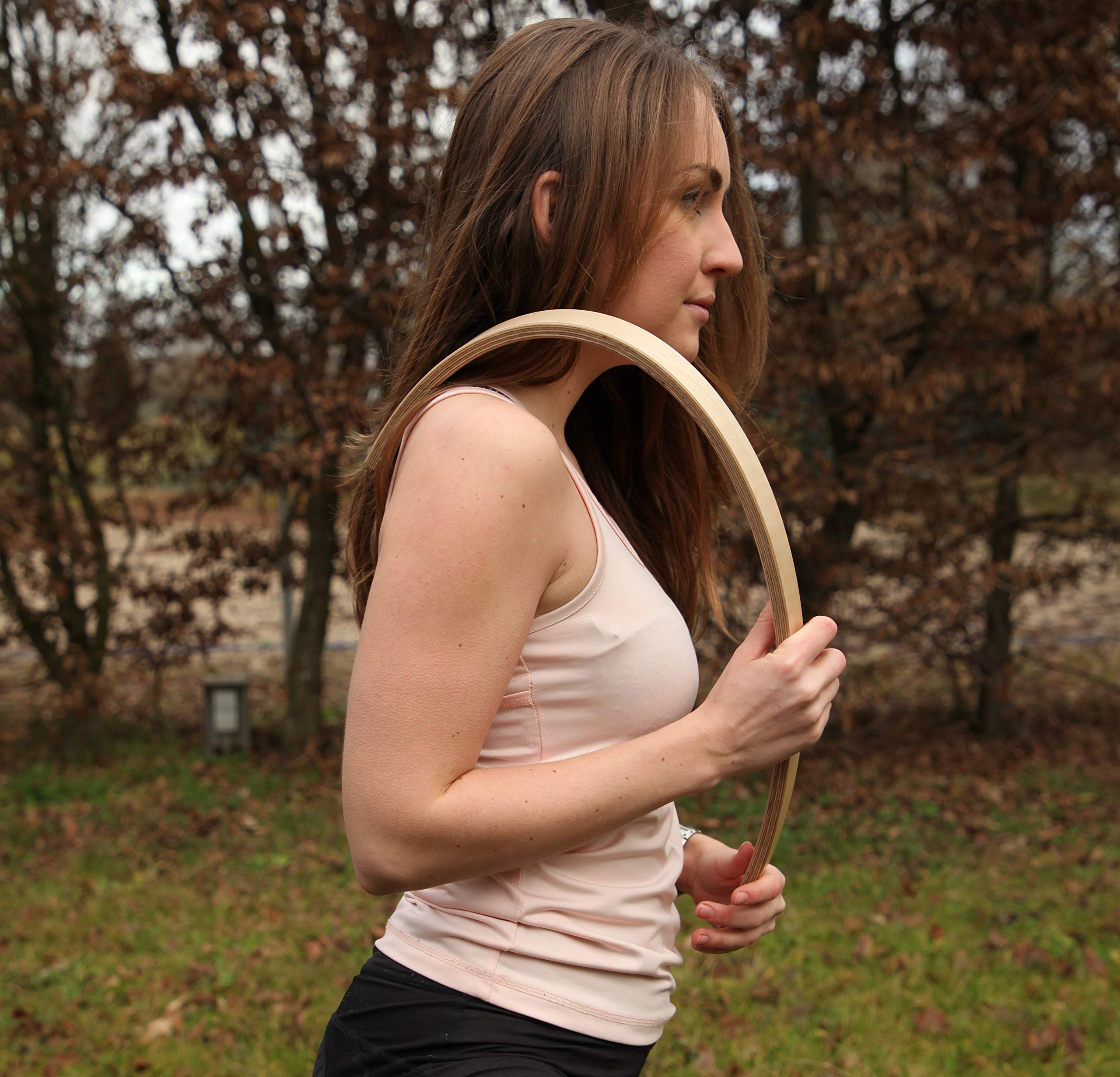 MassageFee® Wooden Back Massager & Trigger Point Massage Tool – Relieve Muscle Pain & Tension for Home, Office, and Travel Use