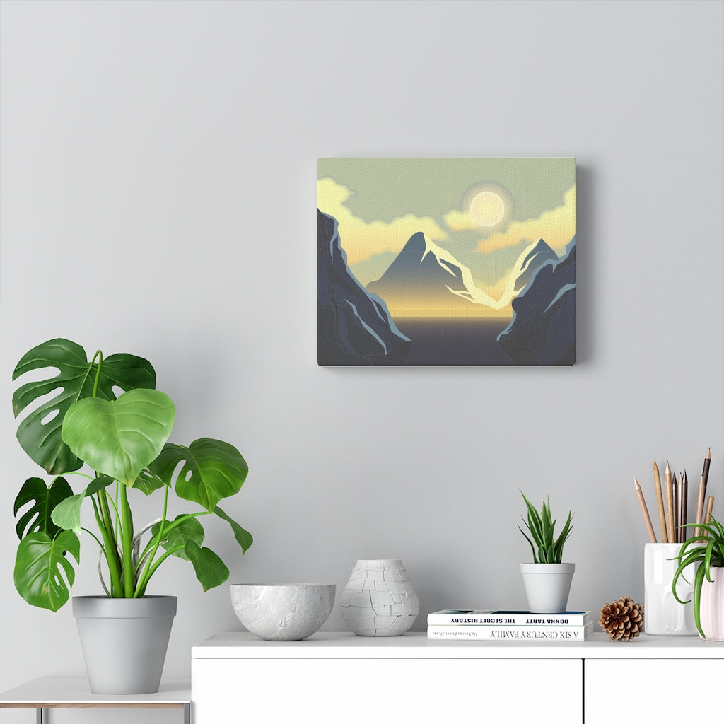 Scenic Mountain Wall Art Canvas - Modern Home Decor for Living Room & Bedroom - Perfect for Nature Lovers & Interior Design