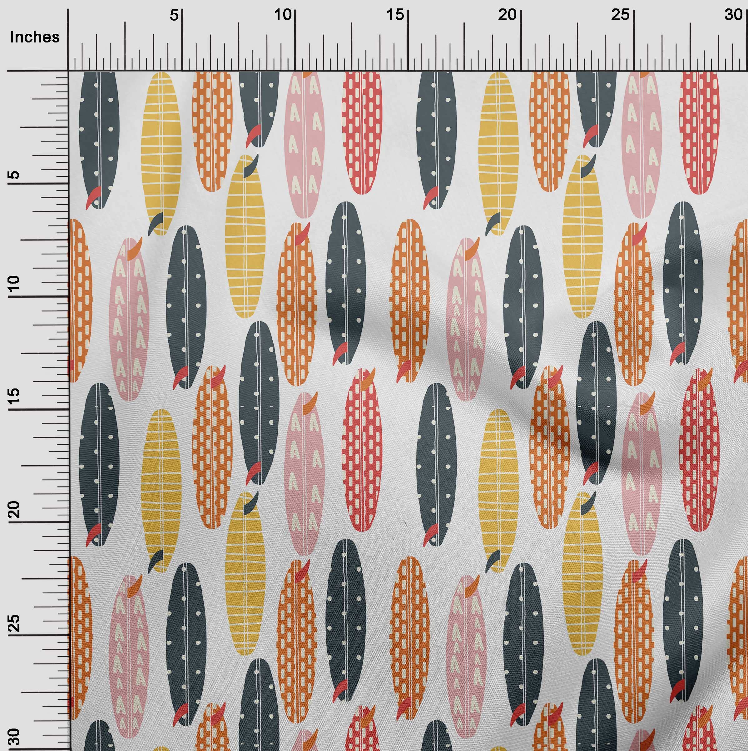 Premium Cotton Silk Blend Yellow Floral Printed Fabric by The Yard - 42 Inch Wide for DIY Kids Clothing, Sewing Projects & Home Decor | Soft, Durable & Easy to Sew