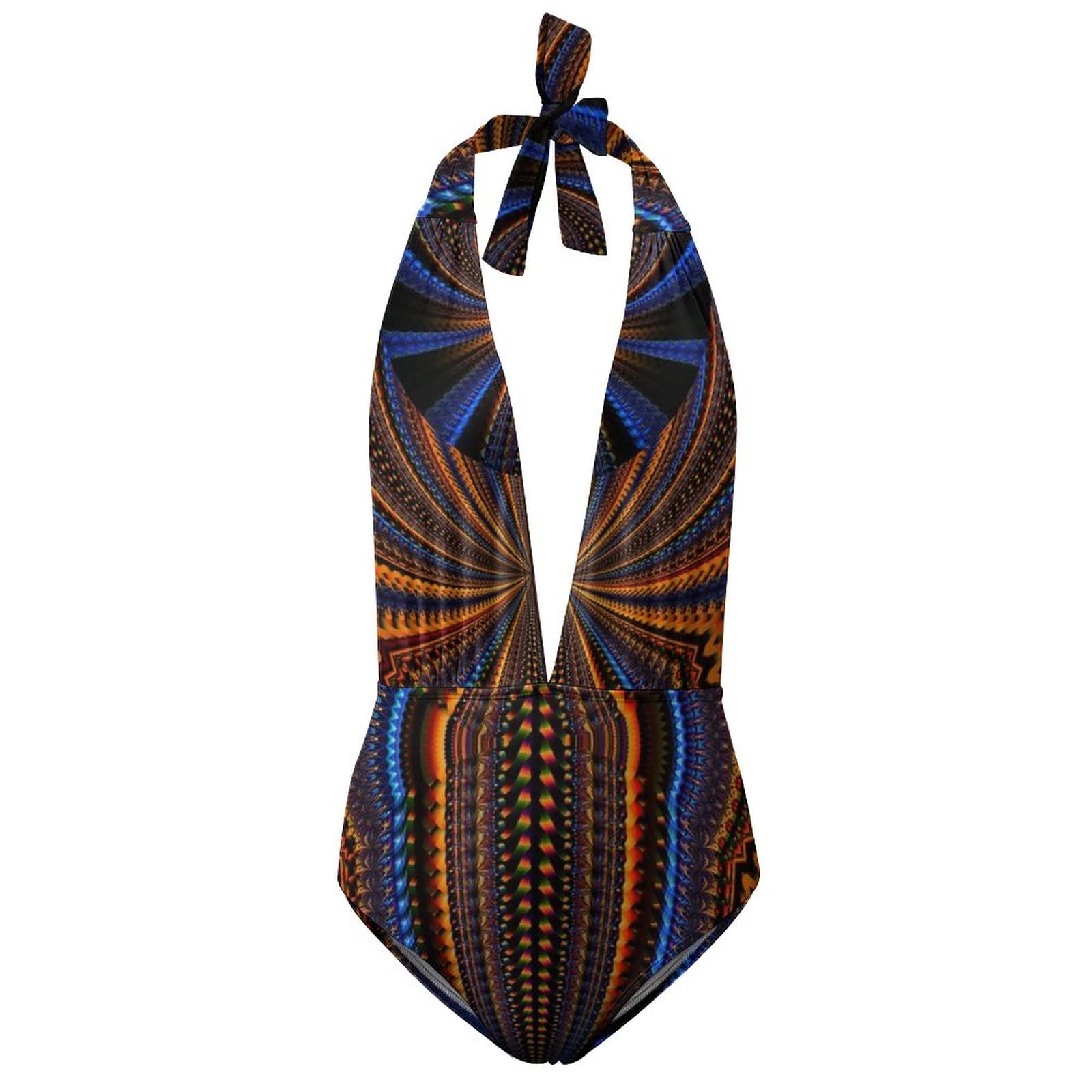 **Women's One Piece Swimsuits - Tummy Control Sexy V Neck Halter Bathing Suit for Beach, Pool & Vacation**
