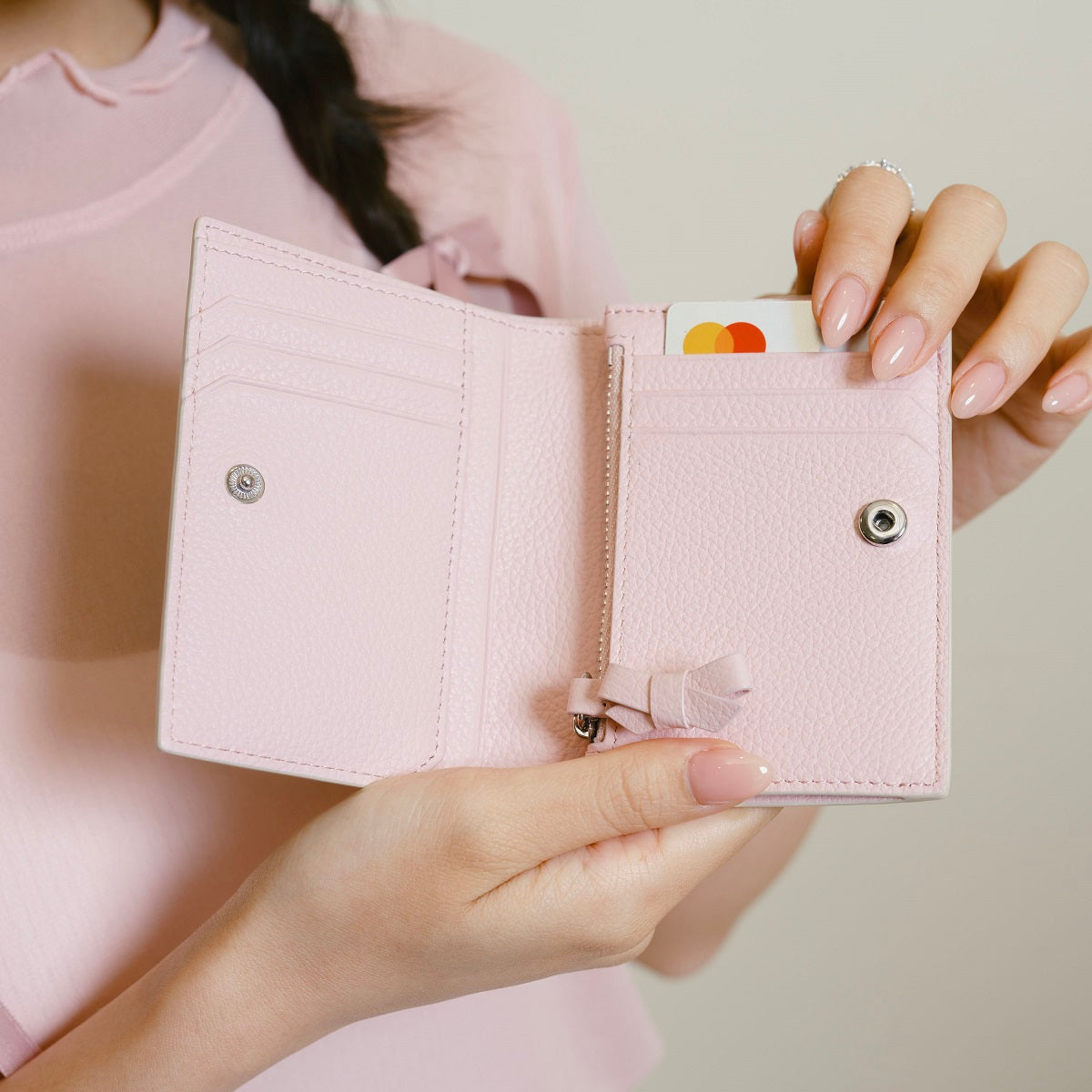 Samuel Ashley x Sanrio Characters Genuine Leather Bifold Wallet for Women - Cute Hello Kitty & Friends Design, Perfect for Everyday Use, Gift Giving & Travel Accessories