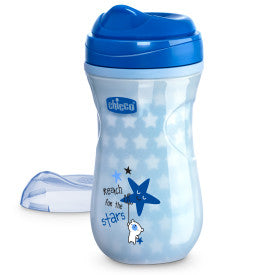 Chicco Glow In The Dark Insulated Sippy Cup 9oz - Leak Proof Toddler Cup for Boys & Girls 12+ Months (1 Pack) - Perfect for Nighttime Feeding, Daycare & Travel