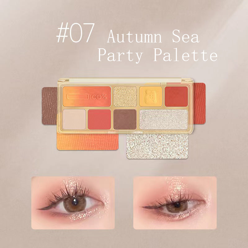Shedella Egyptian Doll 8-Color Eyeshadow Palette - Highly Pigmented Makeup Kit for Day & Night Looks - Perfect for Parties, Weddings & Special Occasions