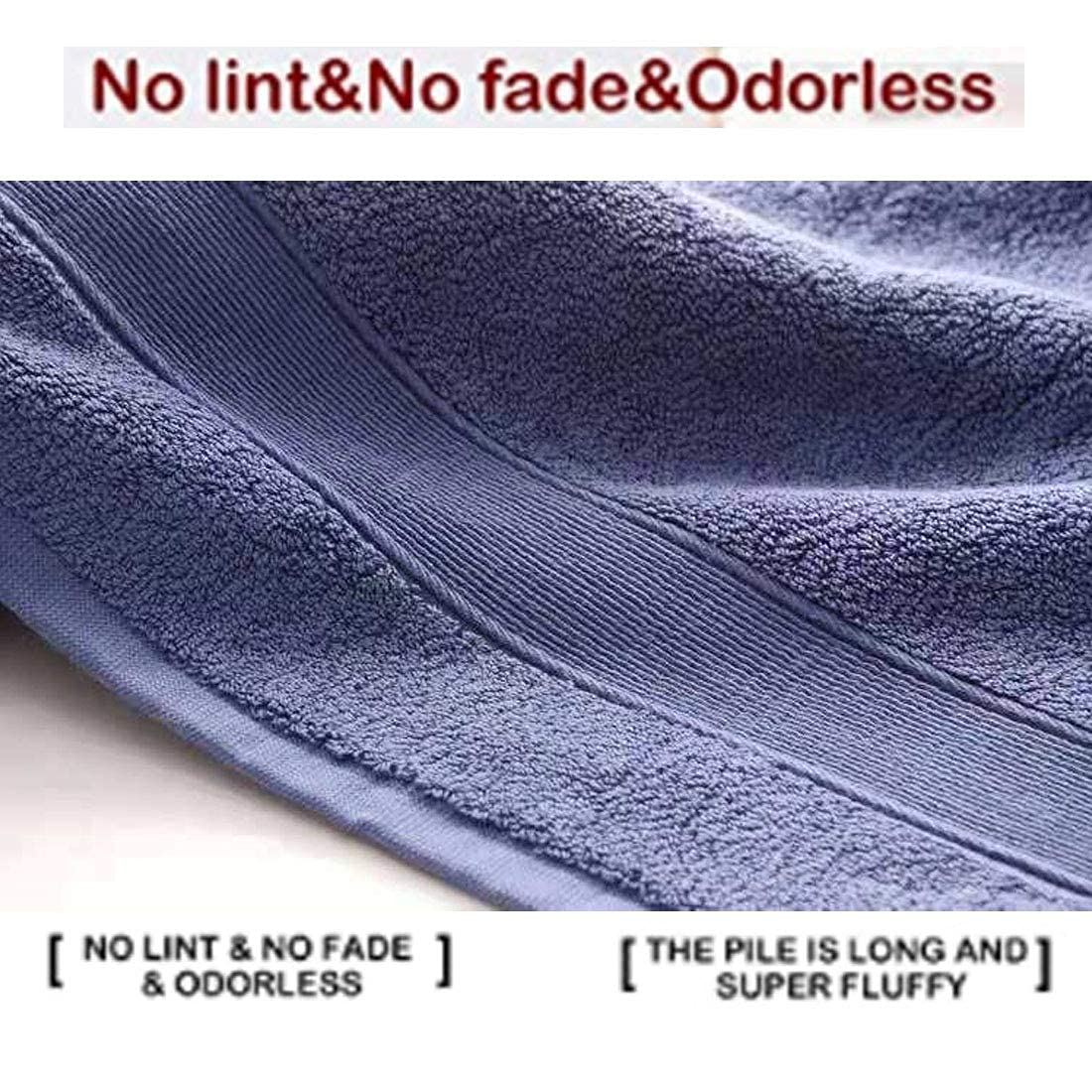 Premium Soft Cotton Bath Hand Towels (14x30 Inch) - Ultra Absorbent Quick-Dry Towels for Bathroom, Face, Gym & Spa - 2 Pack Navy Blue - Perfect for Guest Bathrooms, Yoga Studios & Luxury Hotels