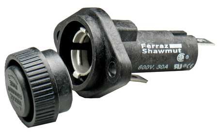 30A Midget Fuse Holder 6 Pack - 1 Pole Fuse Block for Automotive, Marine, and Electrical Applications