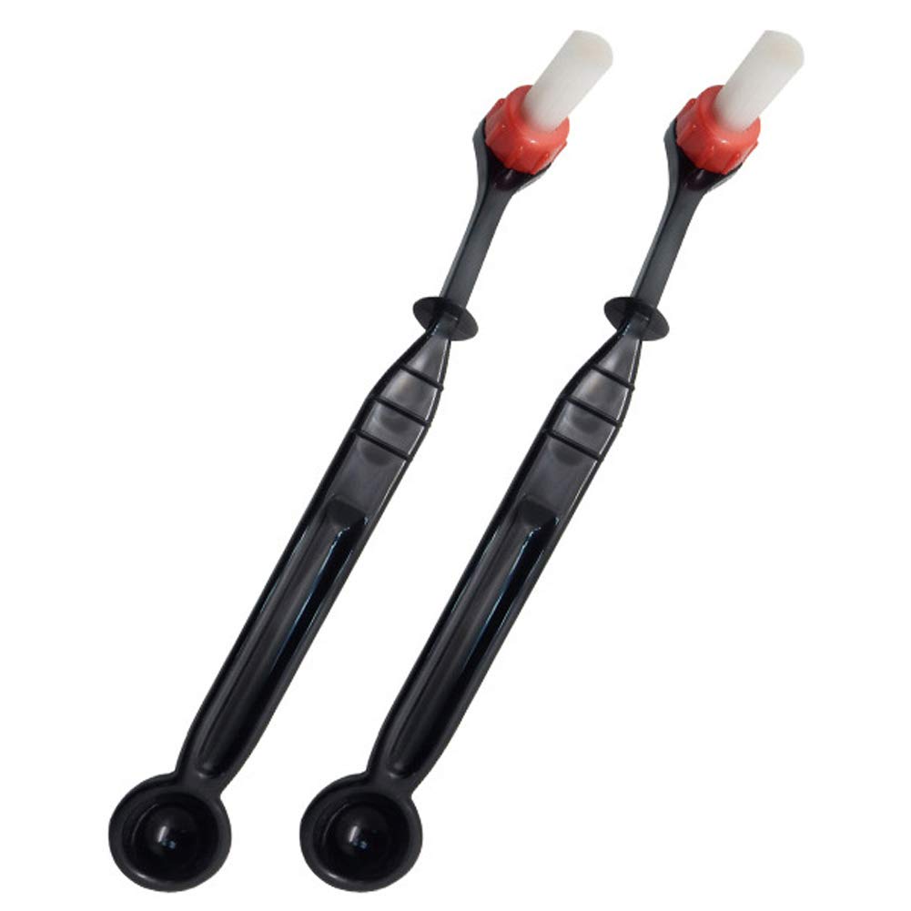 2-Pack Dual-Use Coffee Grinder Cleaning Brush Set with Spoon - Perfect for Espresso Machines, French Press & Burr Grinders - Black Coffee Accessories for Home Baristas & Coffee Shops