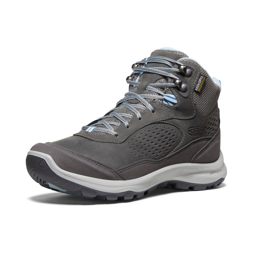 Women's Terradora Explorer Waterproof Hiking Boots - Steel Grey/Clear Sky | Lightweight & Comfortable for Outdoor Adventures, Trail Walking & Winter Weather
