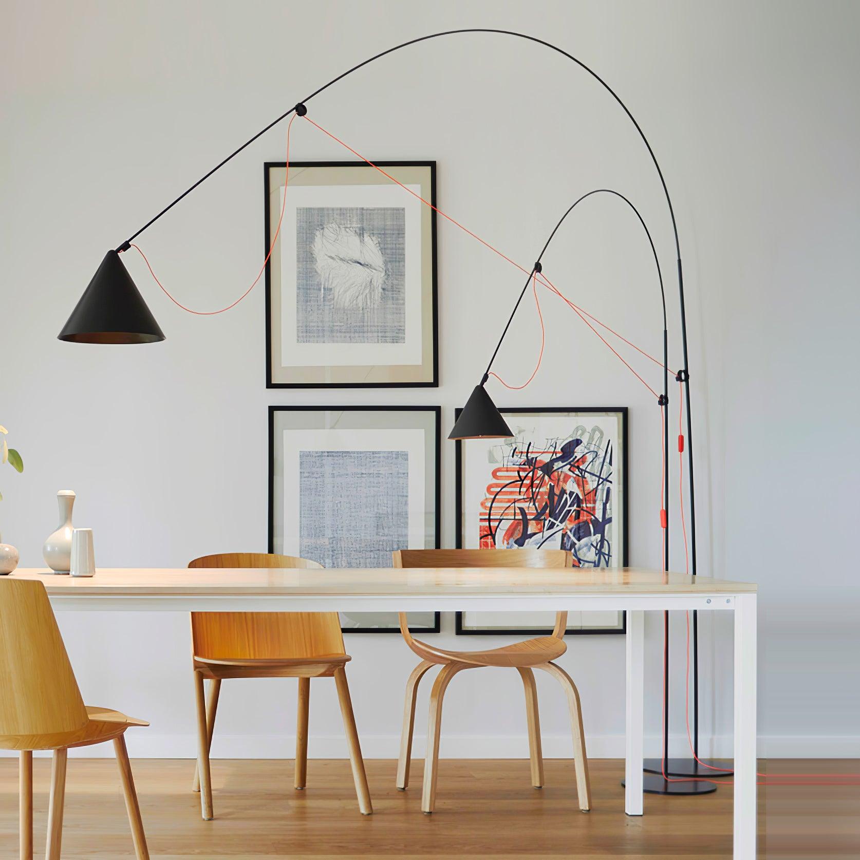 Flexora Luxe Floor Lamp - Modern Adjustable LED Standing Light for Living Room, Bedroom & Office - Dimmable Brightness & Energy Efficient Lighting for Home Decor