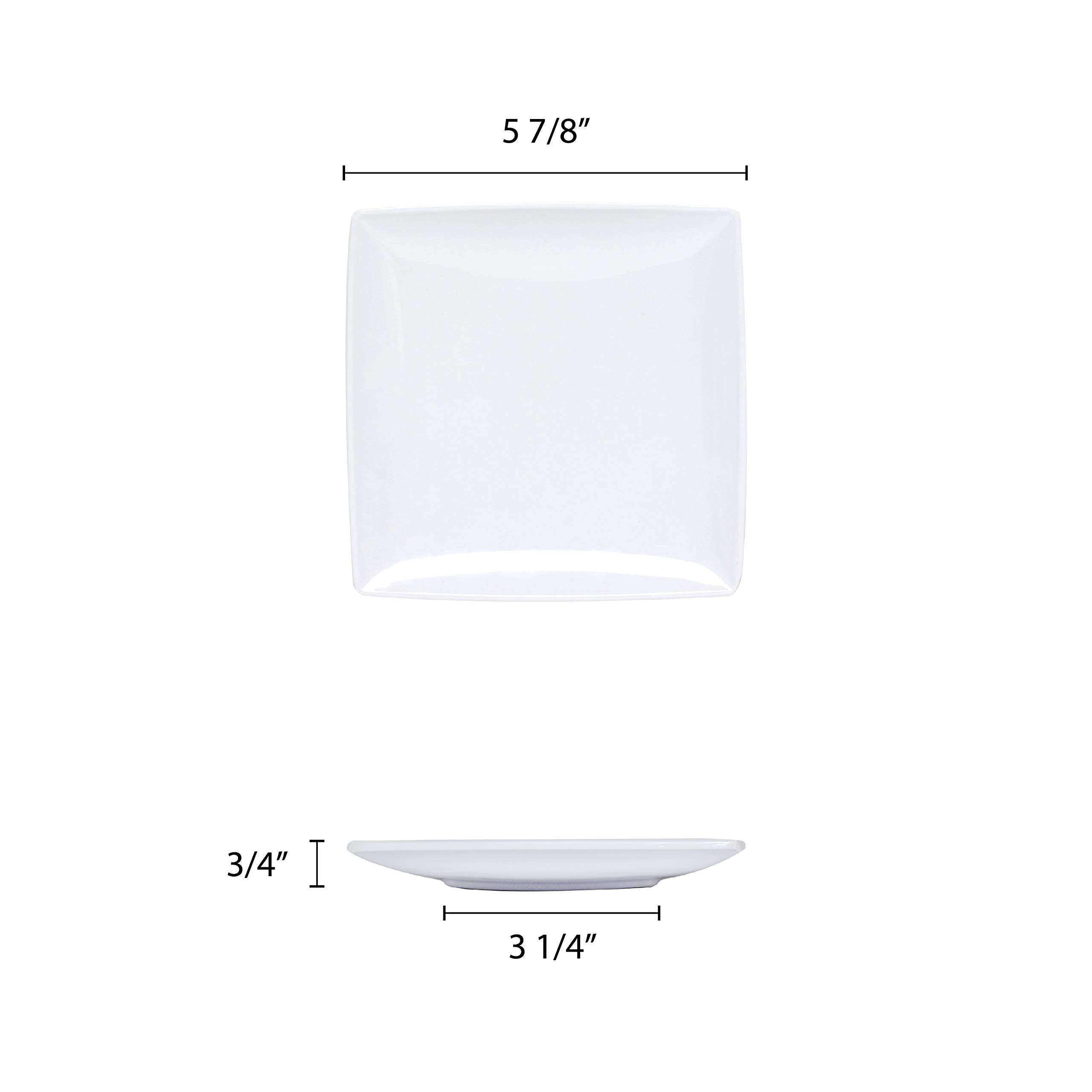 Classic White Melamine Dinnerware Set - 6