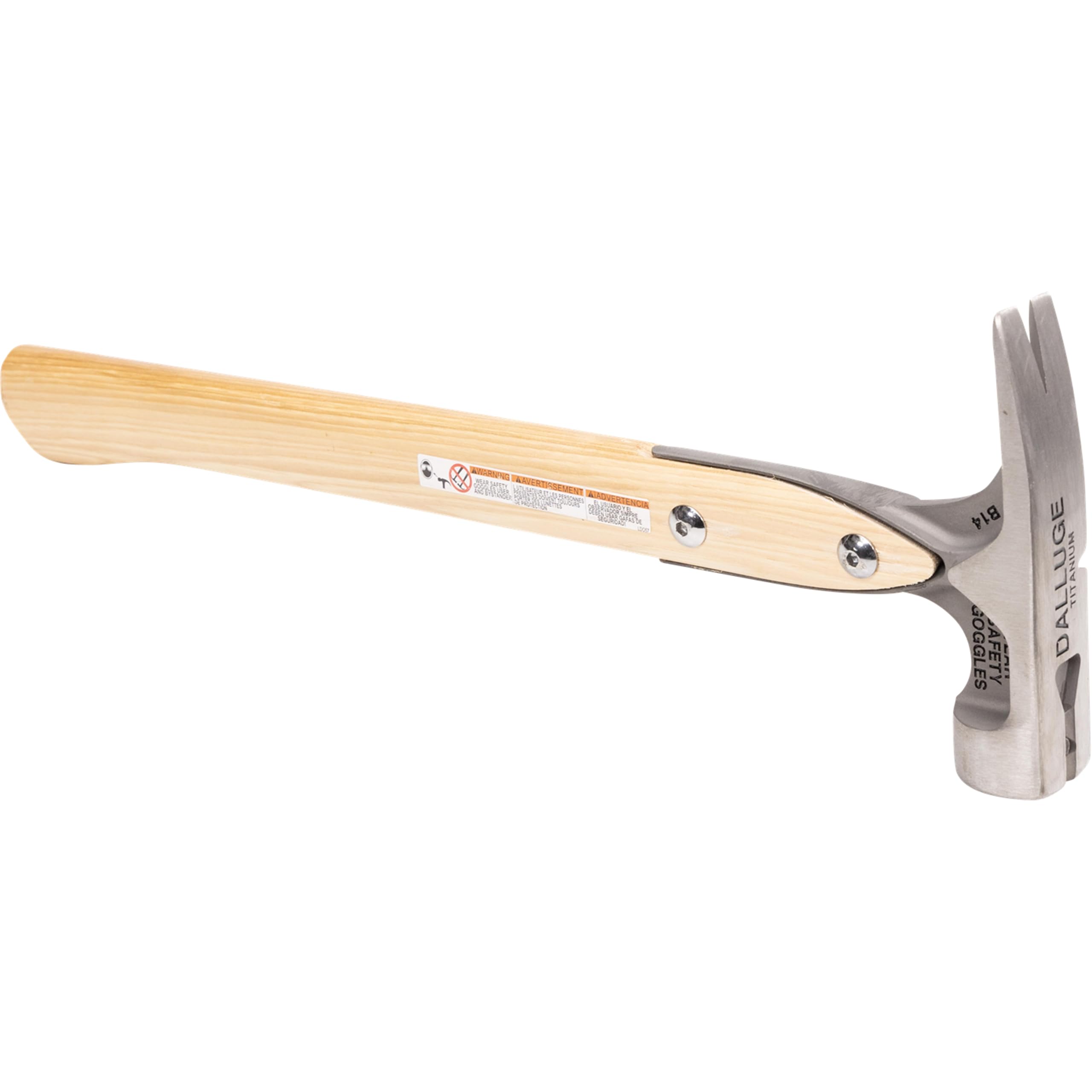 Vaughan Dalluge 16oz Titanium Hammer with Magnetic Nail Holder - Smooth Face Framing Hammer (VN07182) for Professional Carpentry, Woodworking & Construction Projects