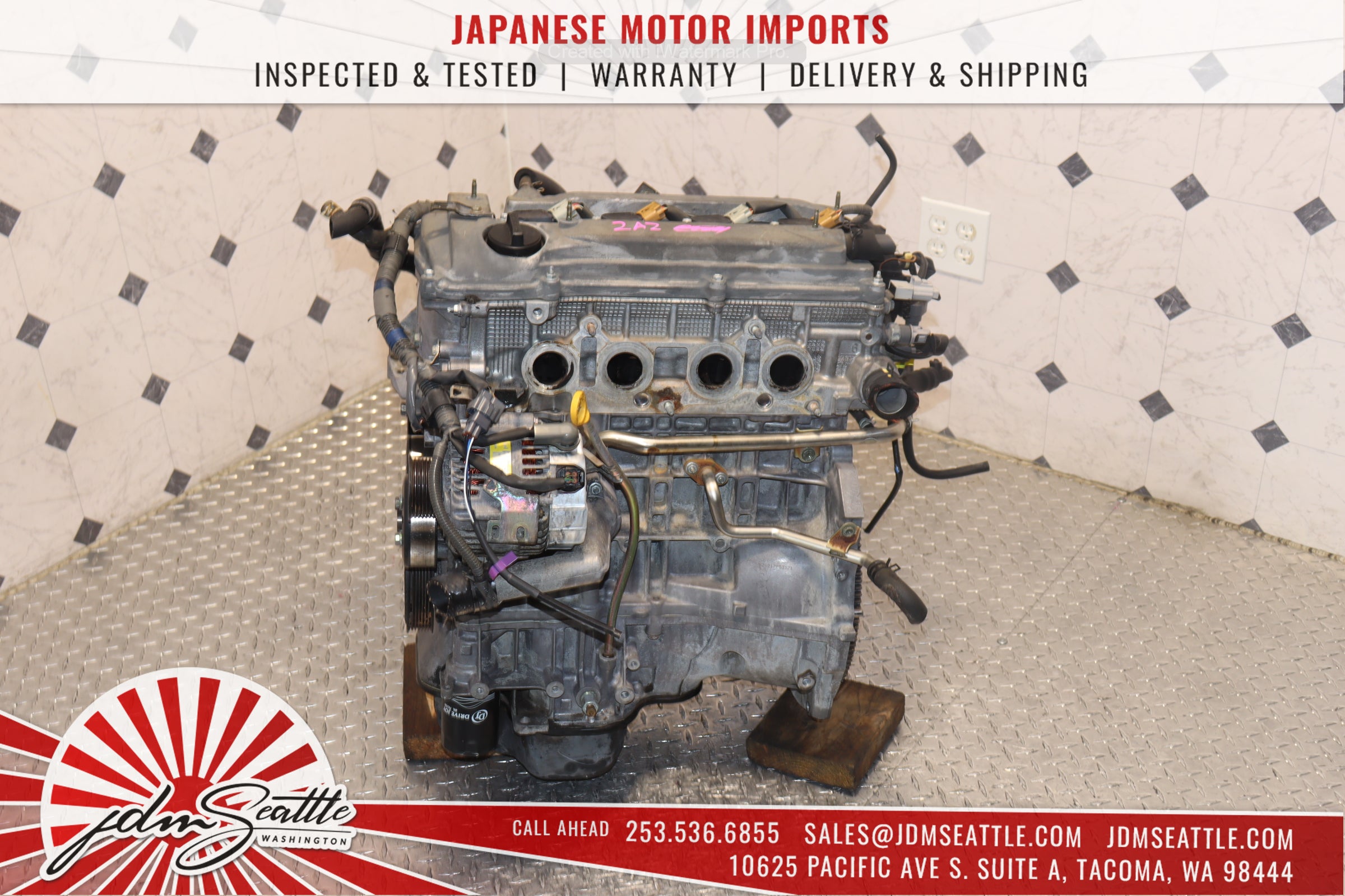 JDM 2AZ-FE Engine 2.4L for 2005-2010 Scion TC - Replacement Motor for Improved Performance | Perfect for Engine Swap & Car Restoration Projects