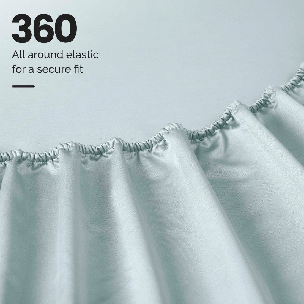 1000 Thread Count Egyptian Cotton Bed Sheet Set - Super Soft Luxury Sheets for Olympic Queen Size Bed - Perfect for Home, Hotel & Guest Room Comfort