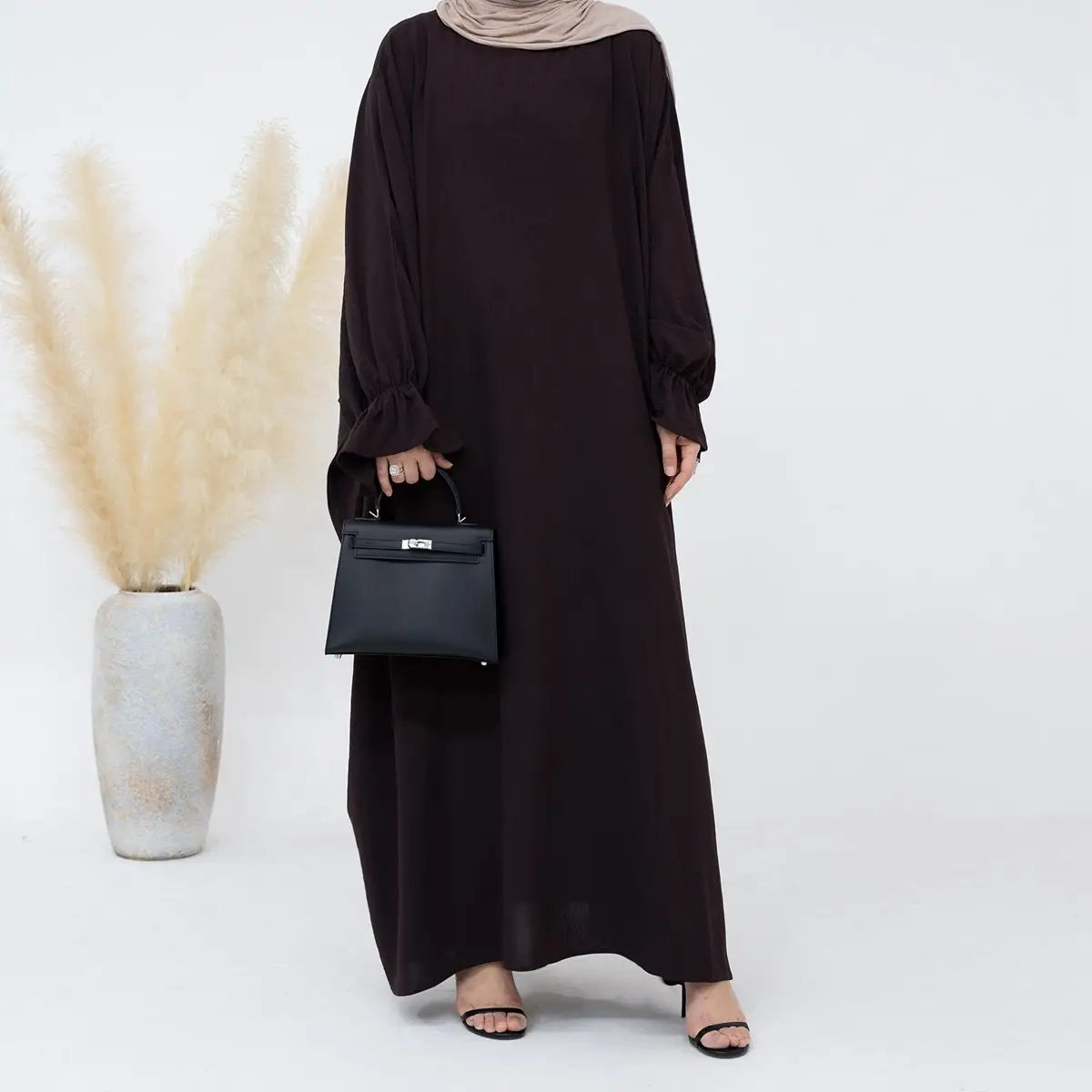 Modest Fashion Wrinkle-Resistant Abaya Dress for Women - Elegant Muslim Prayer Dress & Daily Wear