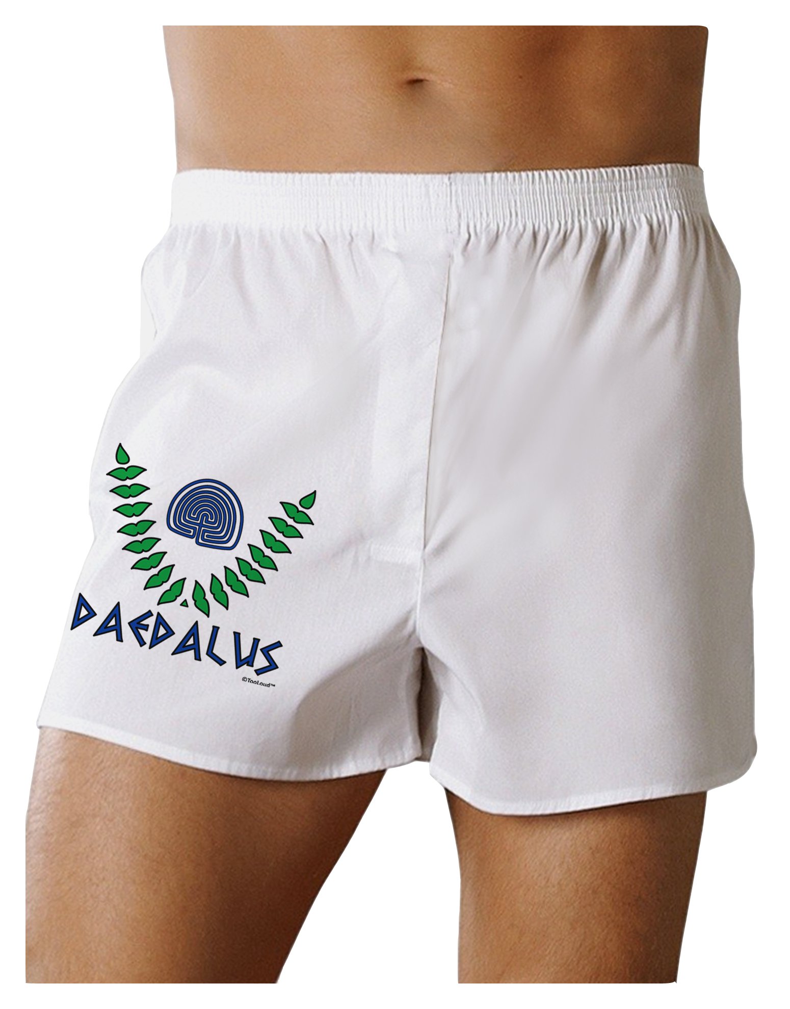 TOOLOUD Greek Mythology Labyrinth of Daedalus Boxer Shorts - Comfortable Cotton Underwear for Men - Perfect for Sleep, Lounge & Everyday Wear
