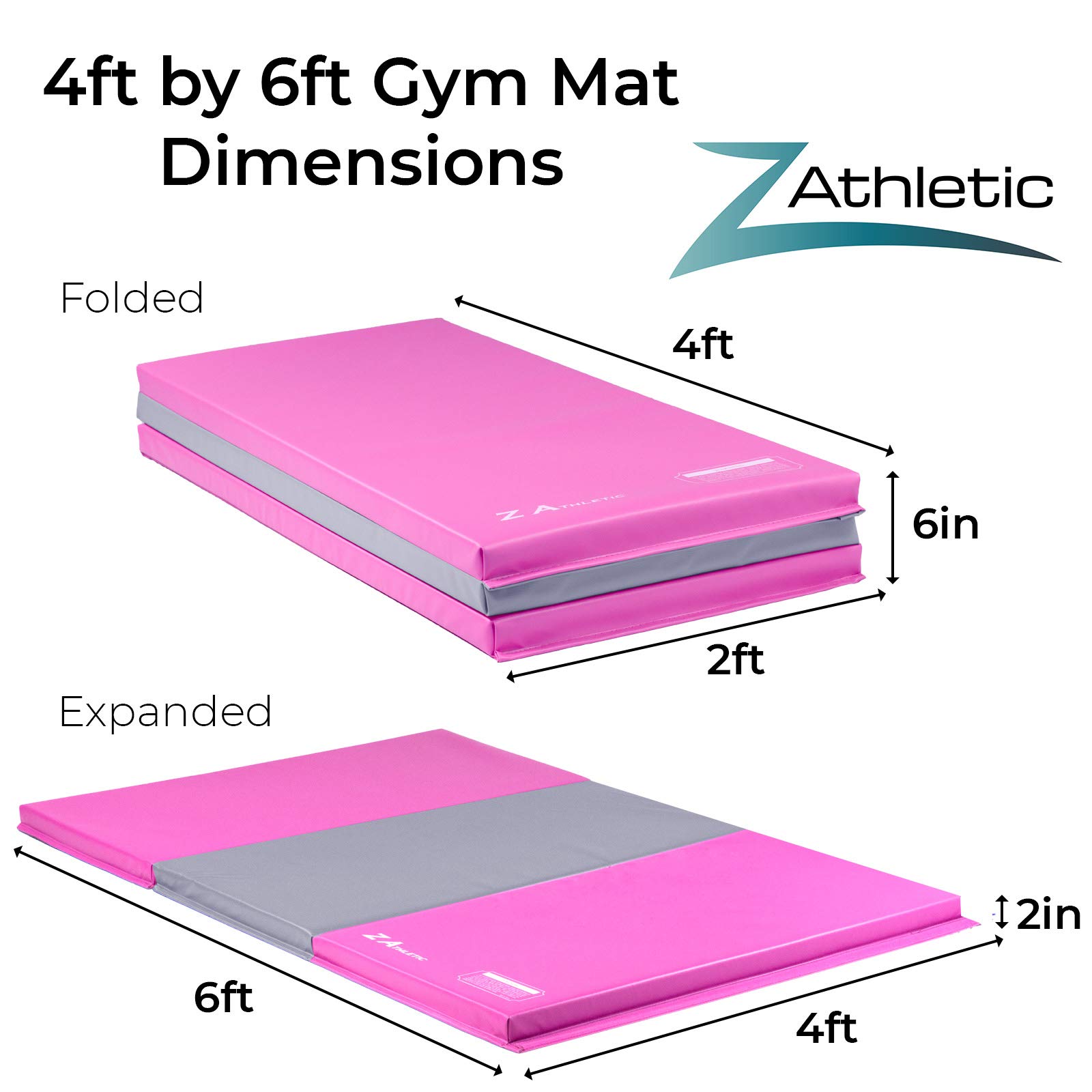 Z ATHLETIC Kip Bar with Folding Gymnastics Mat - Adjustable Home Gym Equipment for Kids & Adults - Perfect for Gymnastics Training, Exercise & Playtime Activities