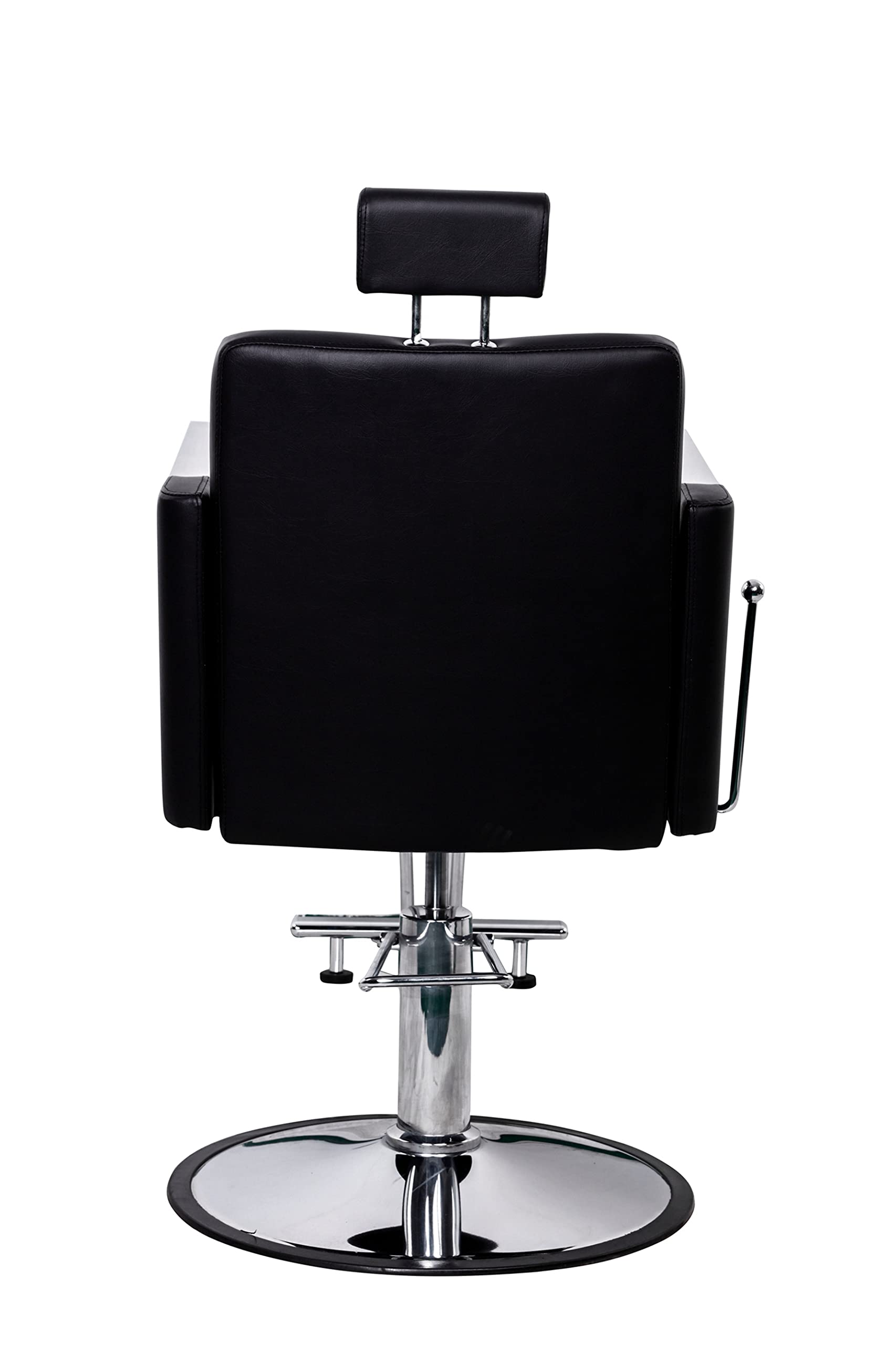 Professional Hydraulic Barber Chair - Reclining Styling & Swivel Beauty Salon Chair for Hair Cutting & Spa Treatments (Black) - Perfect for Barber Shops, Salons & Home Styling Stations