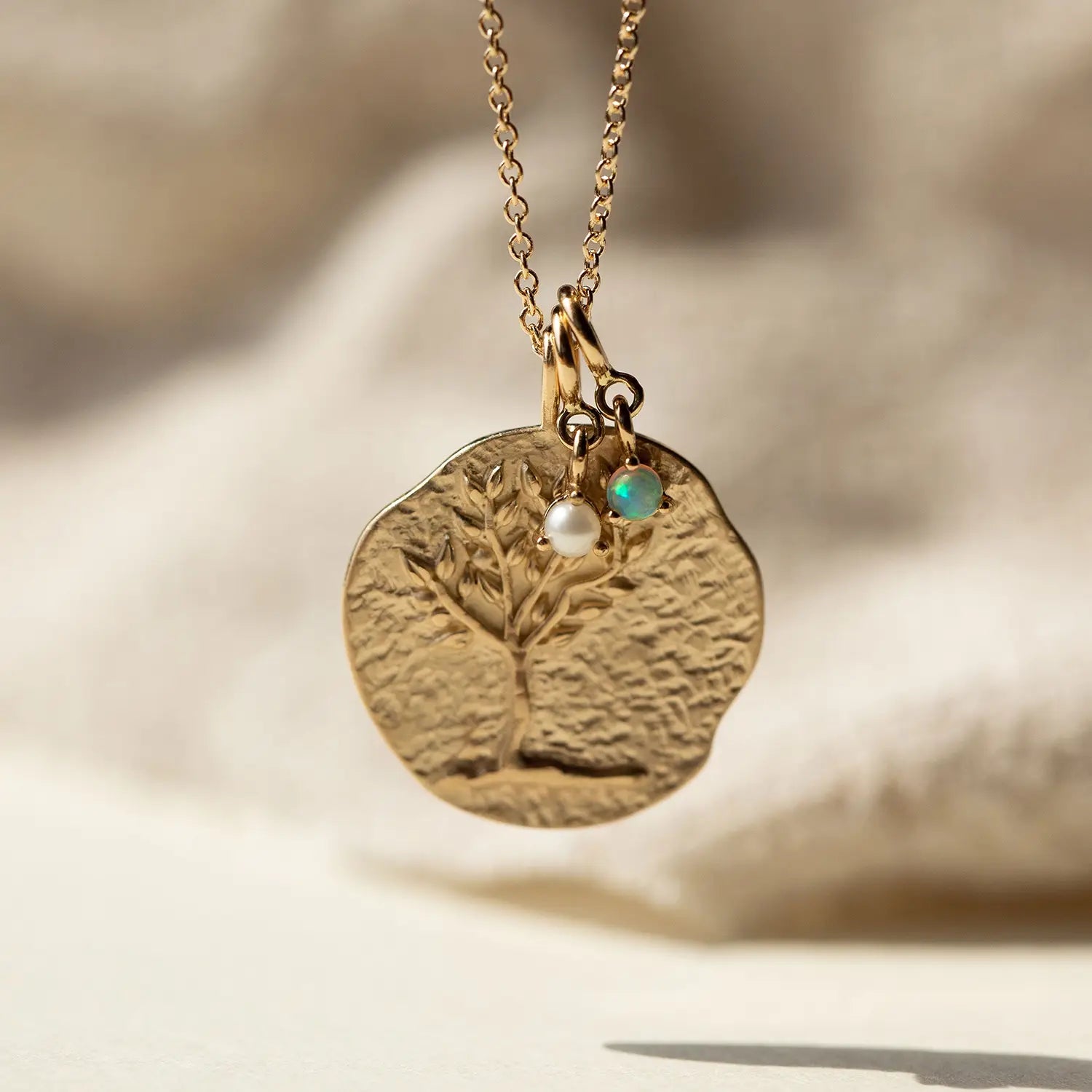 14K Yellow Gold Tree of Life Ancient Coin Medallion Necklace - Spiritual Jewelry for Women, Meaningful Gift for Birthday, Anniversary & Special Occasions