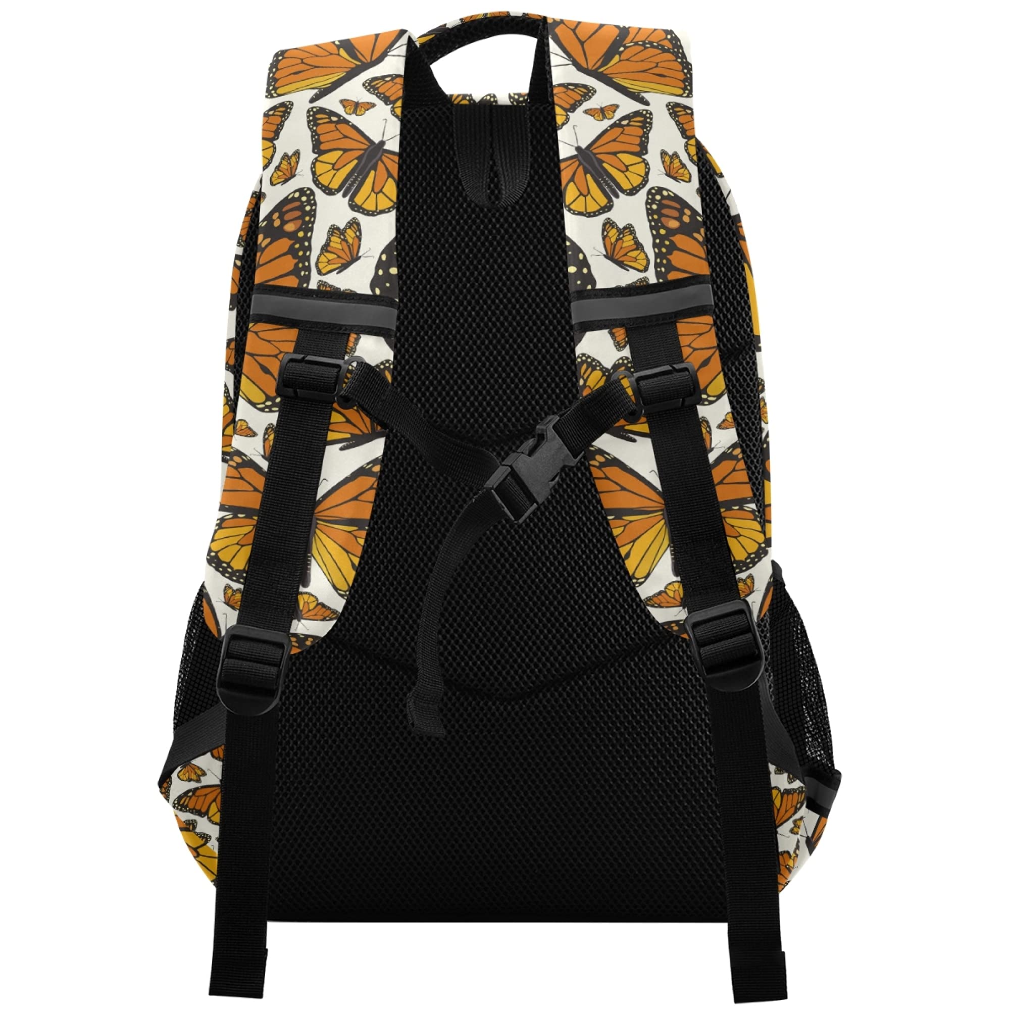 ALAZA Monarch Flying Butterfly Print Backpack for Women & Men - Stylish Laptop Bag for 13, 14, 15.6 Inch Notebooks & Tablets - Perfect for School, Work & Travel