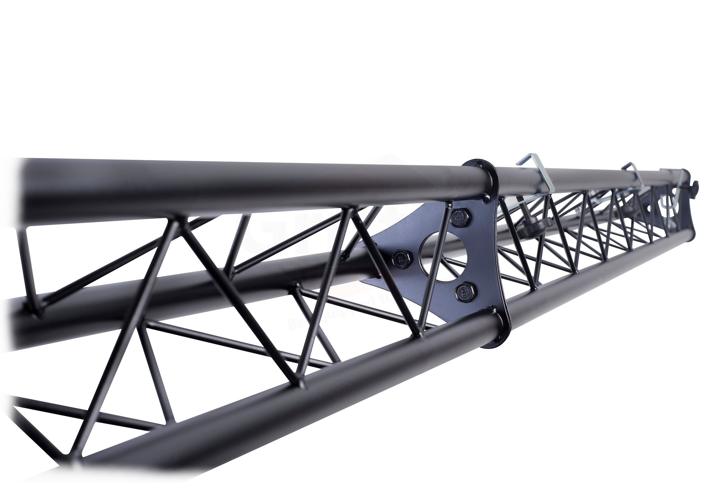 GRIFFIN DJ Triangle Truss Extension Lighting System - Speaker Stand Mountable Truss Kit for Stage Lighting, Smoke Machines & Dance Can Lights with C-Clamp Brackets & Hardware - Perfect for Nightclubs, Concerts & Event Stages