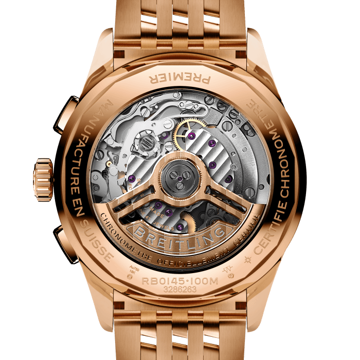 Breitling Premier B01 Chronograph 42mm 18K Rose Gold Men's Luxury Watch - Perfect for Business, Formal Events & Collectors