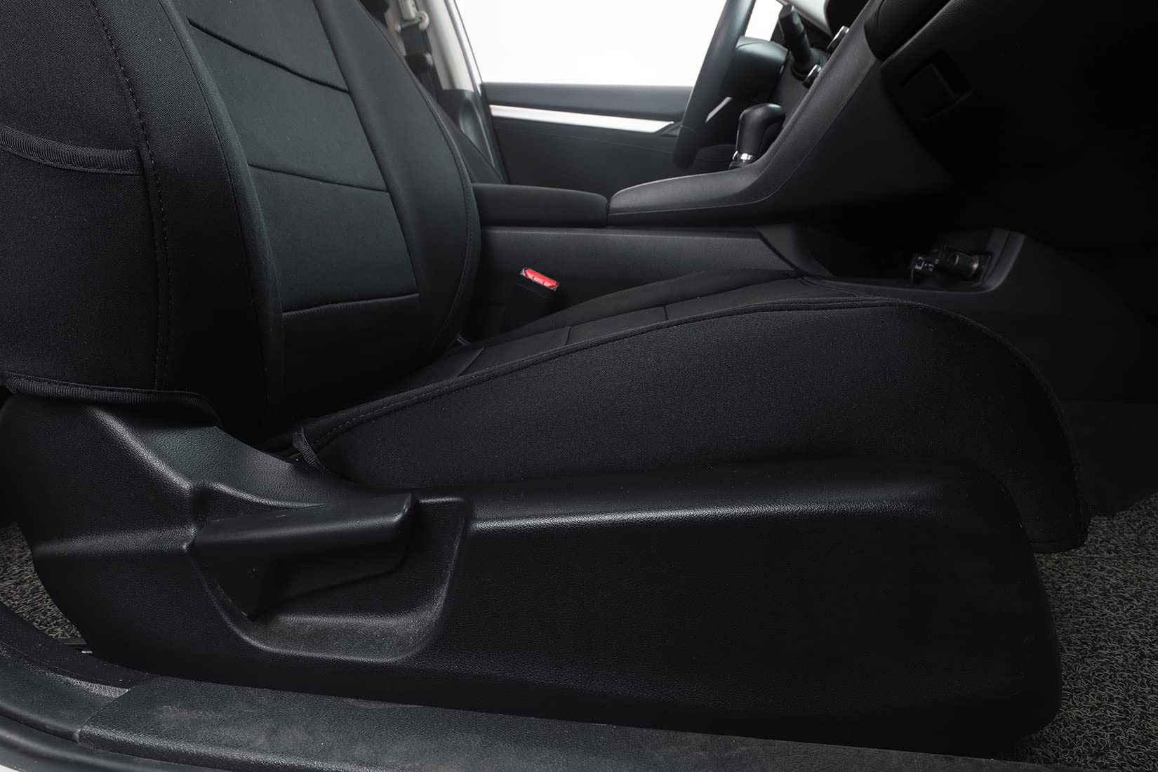 Premium Neoprene Car Seat Covers Full Set for Honda Civic Hatchback 2018-2021 - Custom Fit for EX, EX-L, Sport & Sport Touring Models - Waterproof Seat Protector with Comfortable Cushion (Black) - Perfect for Daily Commute, Road Trips & Outdoor Adventures
