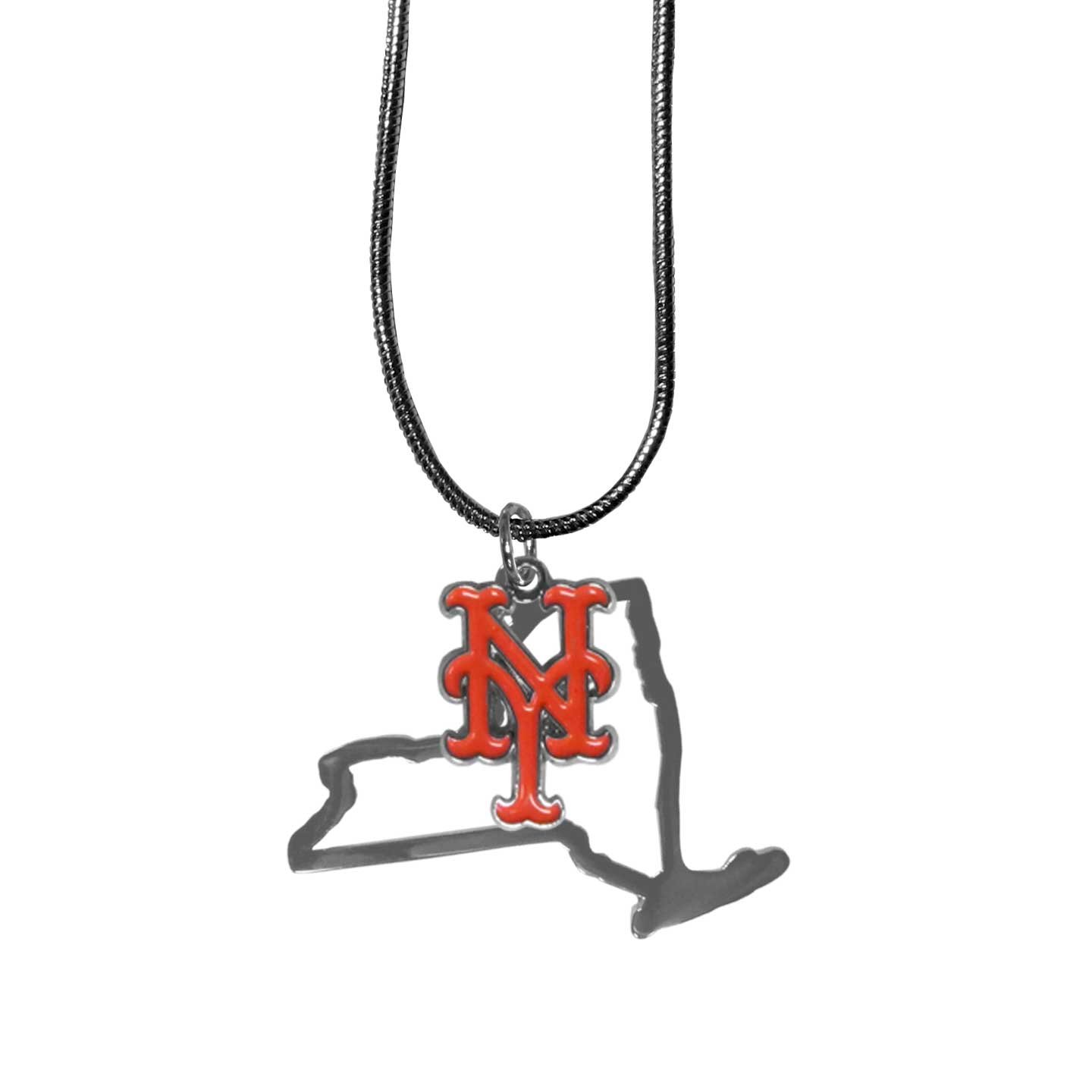 Stylish MLB Women's Necklace Chain with State Shape Charm - Perfect for Baseball Fans, Gifts & Everyday Fashion