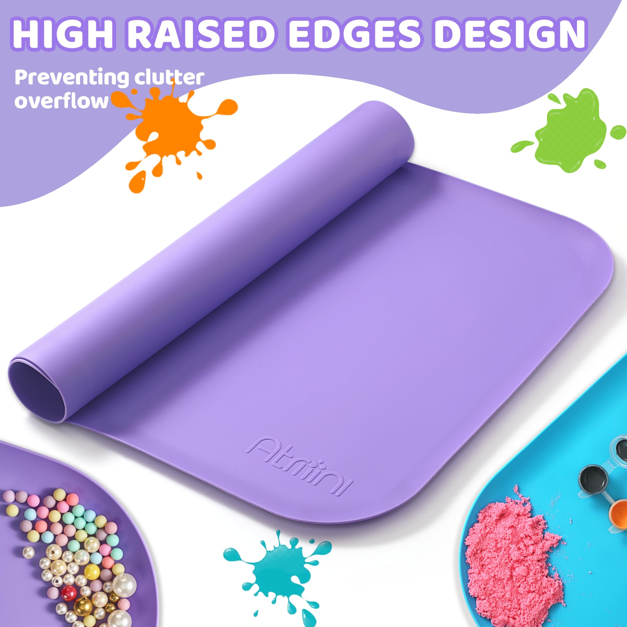 Non-Toxic Silicone Art Mats for Kids - 24