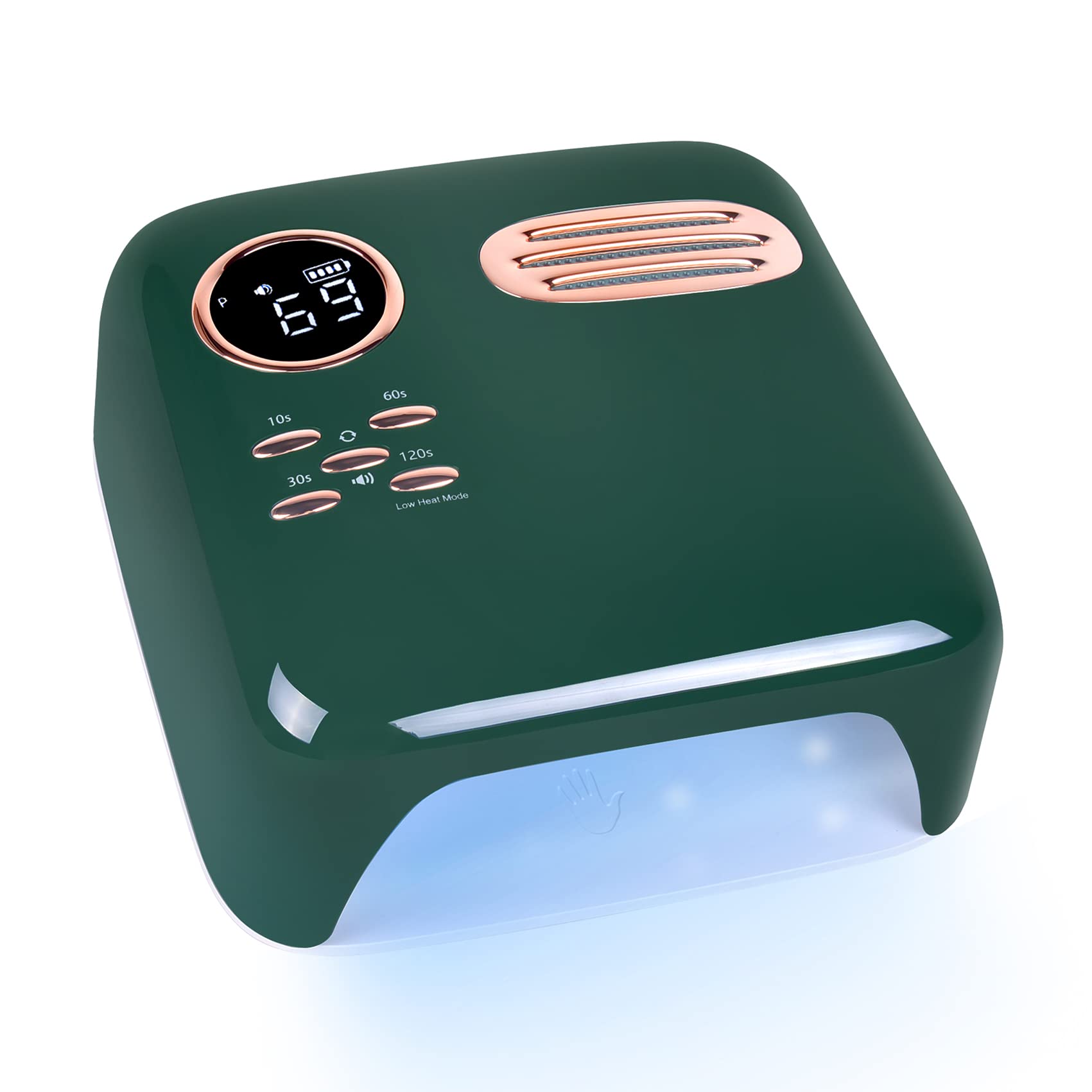 Professional 72W Cordless LED UV Nail Lamp - Fast Curing Gel Polish Dryer with Sensor for Fingernails & Toenails | Portable Rechargeable Manicure Tool for Home, Salon & Travel | Perfect for Gel Nails, Acrylics & DIY Nail Art