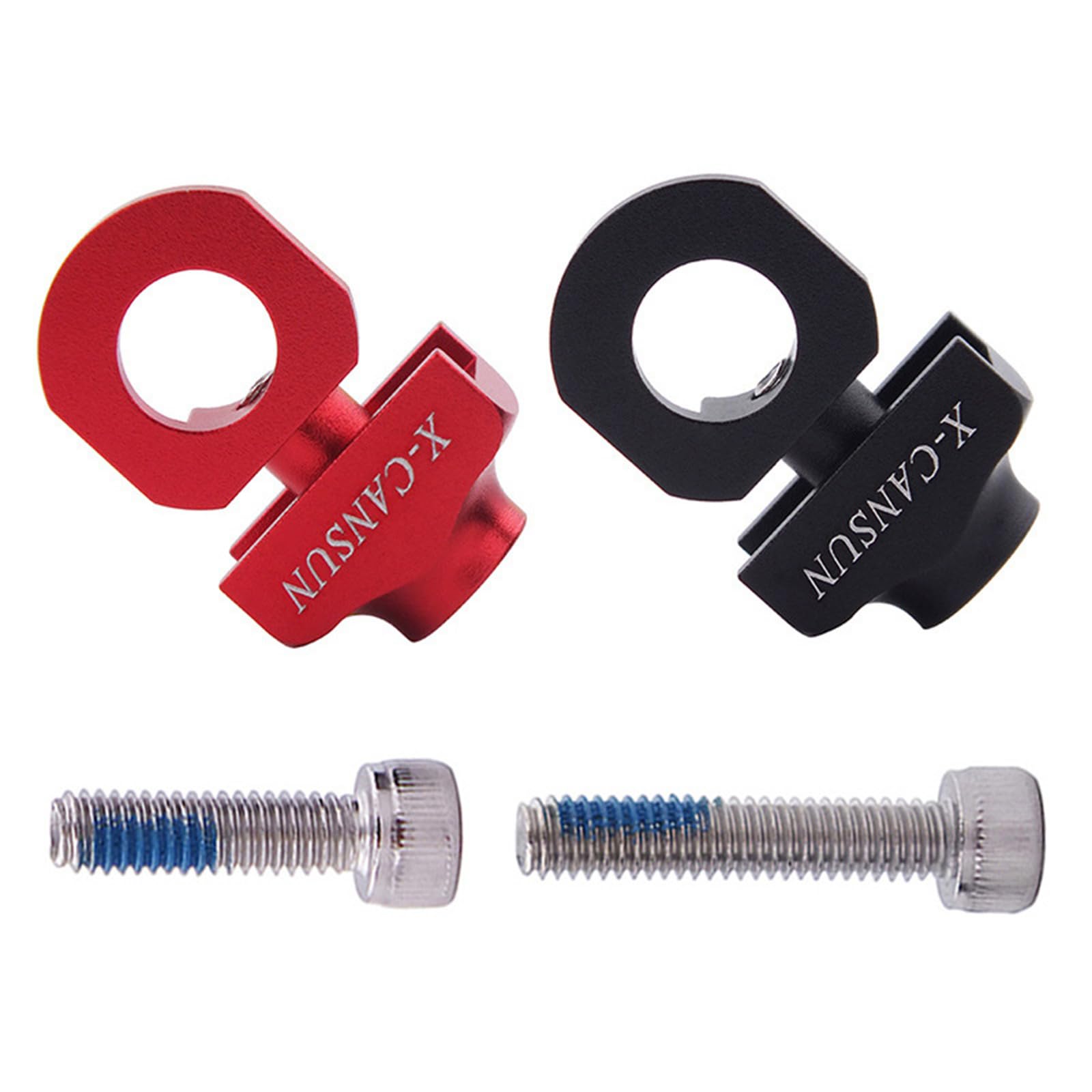Aluminum Alloy Bike Chain Tensioner Adjuster - Single Speed Bicycle Fastener Bolts & Screws for BMX Bikes | Perfect for Urban Commuting, BMX Racing & Bike Maintenance