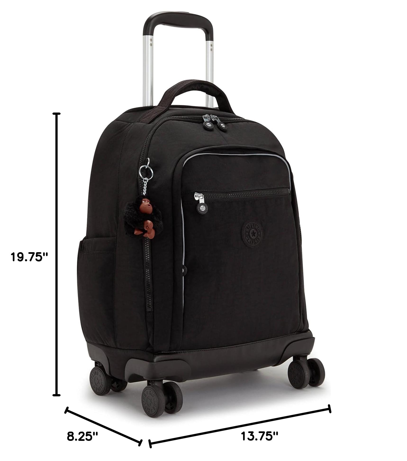 Kipling New Zea 15 Inch Laptop Rolling Backpack - Lightweight Travel Carry-On with Wheels for Business, School & Airplane Use