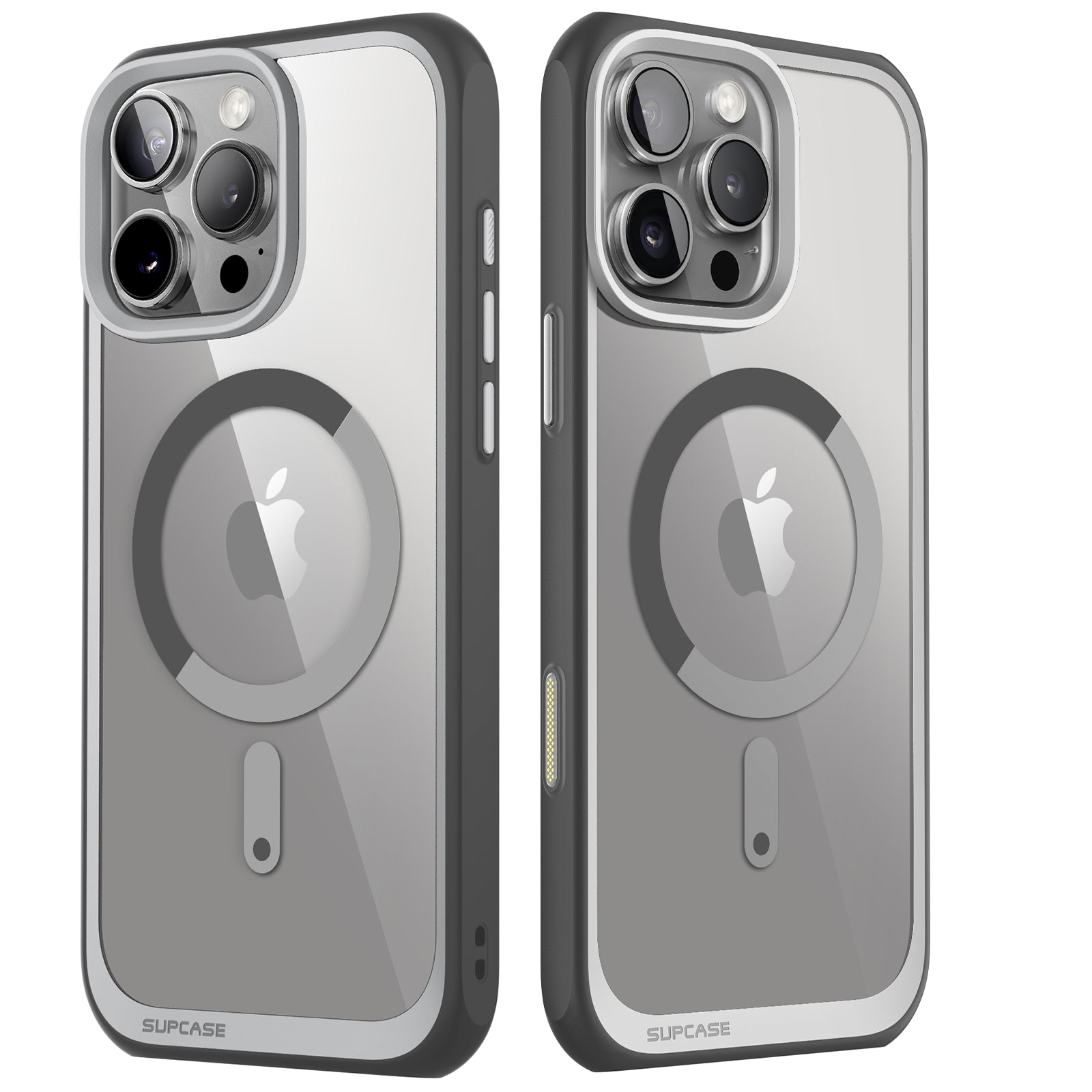 iPhone 16 Pro Max Case - 6.9 Inch Unicorn Beetle MAG Slim Clear Protective Cover with MagSafe & Camera Control Button - Shockproof Gray Phone Case for Work, Travel & Outdoor Activities