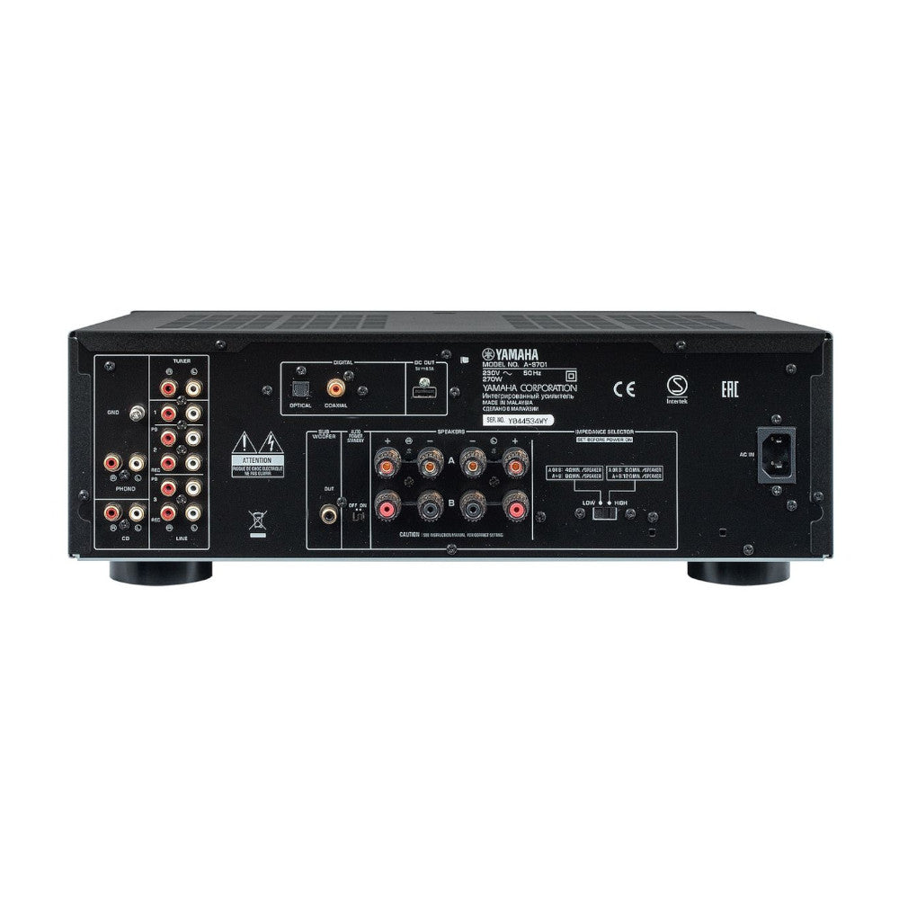 Yamaha A-S701 Stereo Integrated Amplifier - High-Fidelity Audio Amplifier for Home Theater & Music Listening | Perfect for Audiophiles & Hi-Fi Enthusiasts
