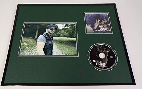 Brantley Gilbert Autographed Framed 16x20 Devil Don't Sleep CD & Photo Display - Perfect for Country Music Fans, Home Decor, and Memorabilia Collectors