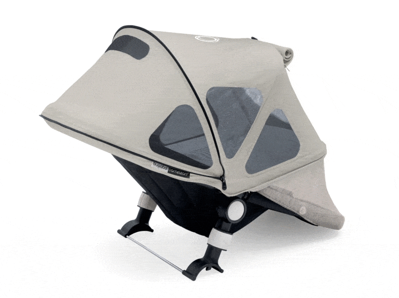 Bugaboo Donkey Breezy Sun Canopy - UV Protection Stroller Shade Cover for Baby, Compatible with Previous Version - Perfect for Outdoor Walks, Beach Trips, and Park Visits