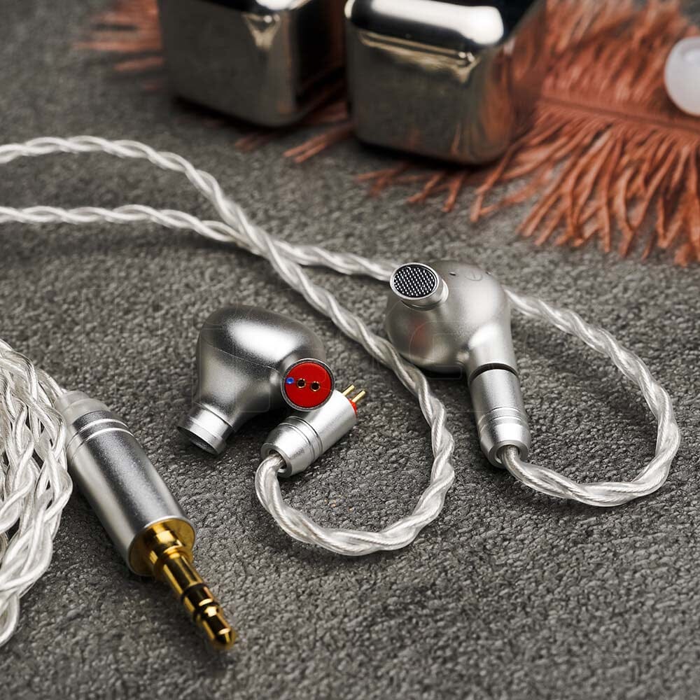 TinHiFi C5 Custom In-Ear Monitors with 10x10mm Square Plate Diaphragm & Balanced Armature Drivers - Perfect for Audiophiles, Musicians, and Studio Monitoring