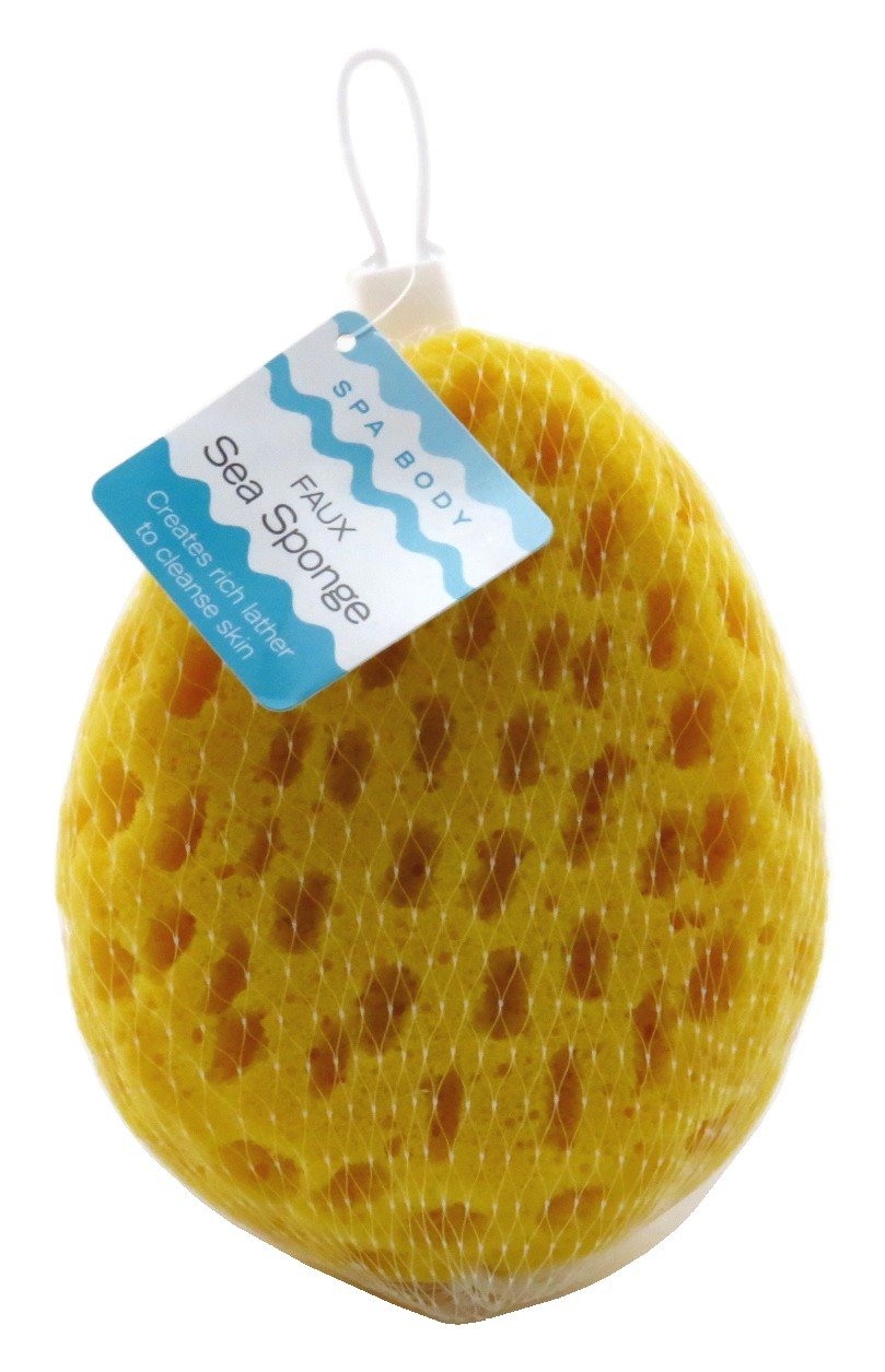 Swissco Spa Body Faux Sea Sponge Set of 6 - Exfoliating Bath & Shower Sponges for Soft Skin - Perfect for Luxury Bath Time, Gentle Exfoliation & Sensitive Skin Care