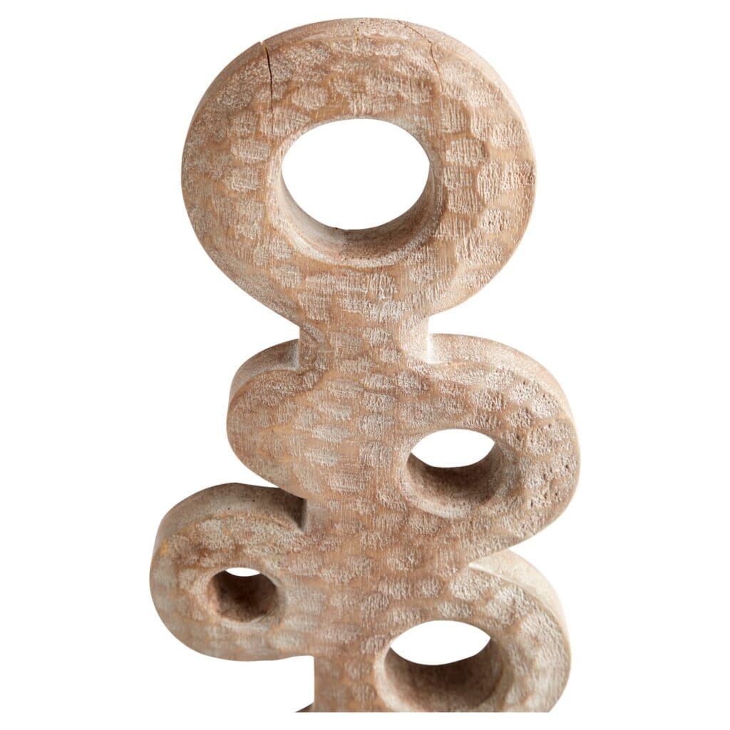 Cyan Design 11277 Zulu Sculpture #1 - Weathered Grey African Tribal Statue for Home Decor, Office & Garden Accent