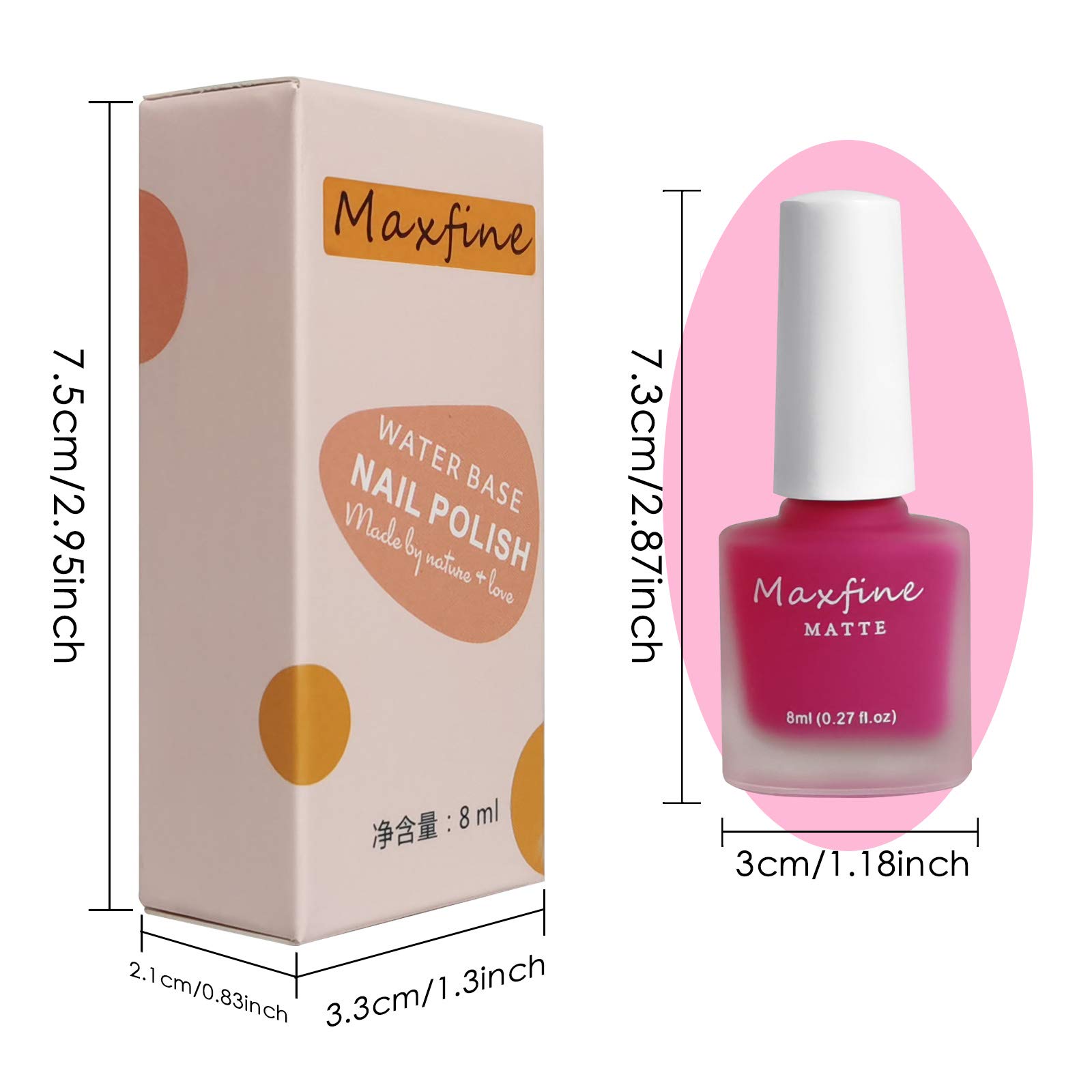 6 Colors Matte Nail Polish Set - Mist Effect Velvet Gel Polish Kit, Long Lasting Waterproof Nail Art (8ml/Bottle) for Salon & Home Manicure, Perfect for Parties, Weddings & Everyday Wear