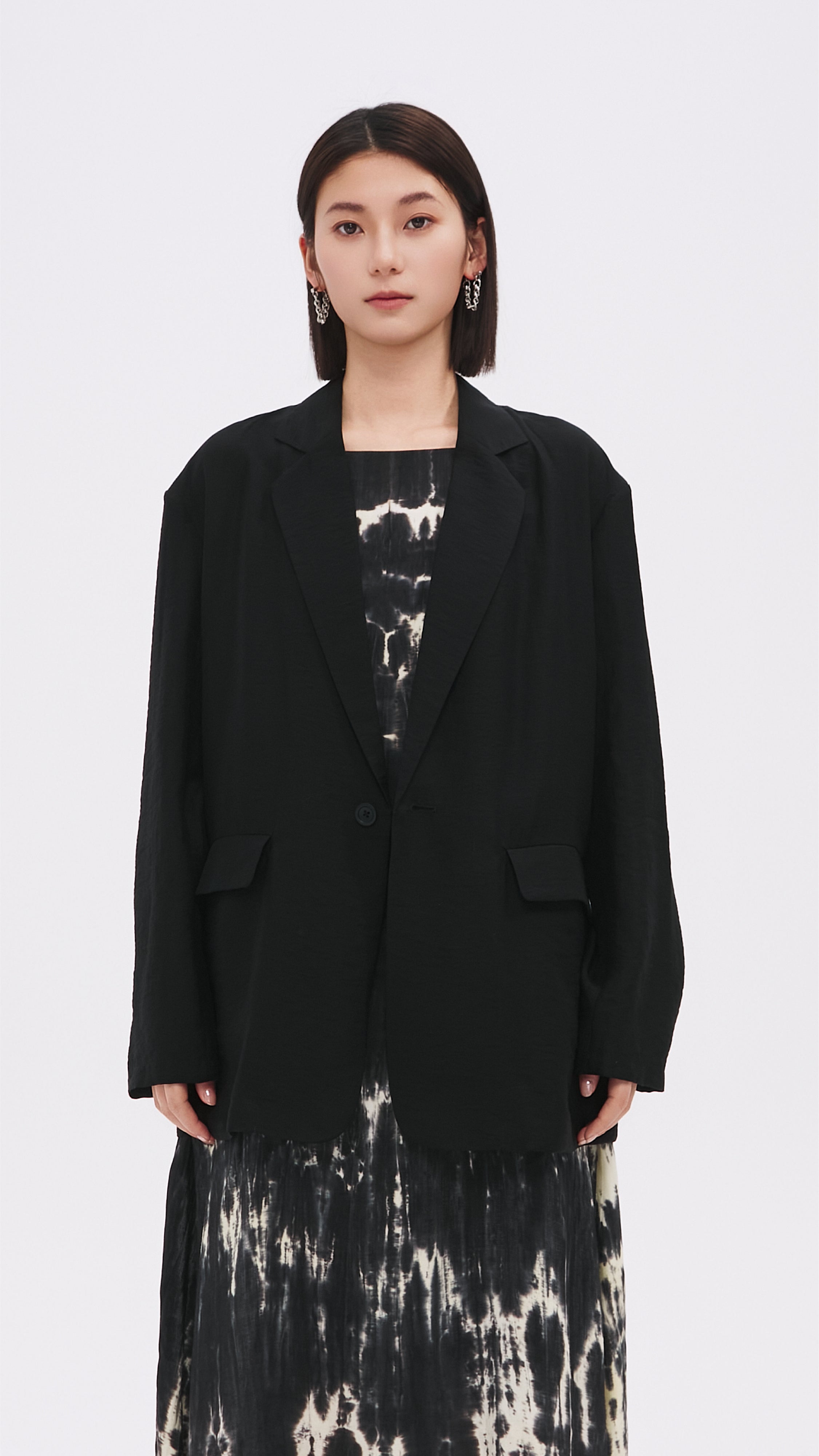 Women's Lightweight Sheer Fabric Blazer Jacket - Elegant Office Wear & Spring Summer Fashion Blazer for Business Casual Outfits