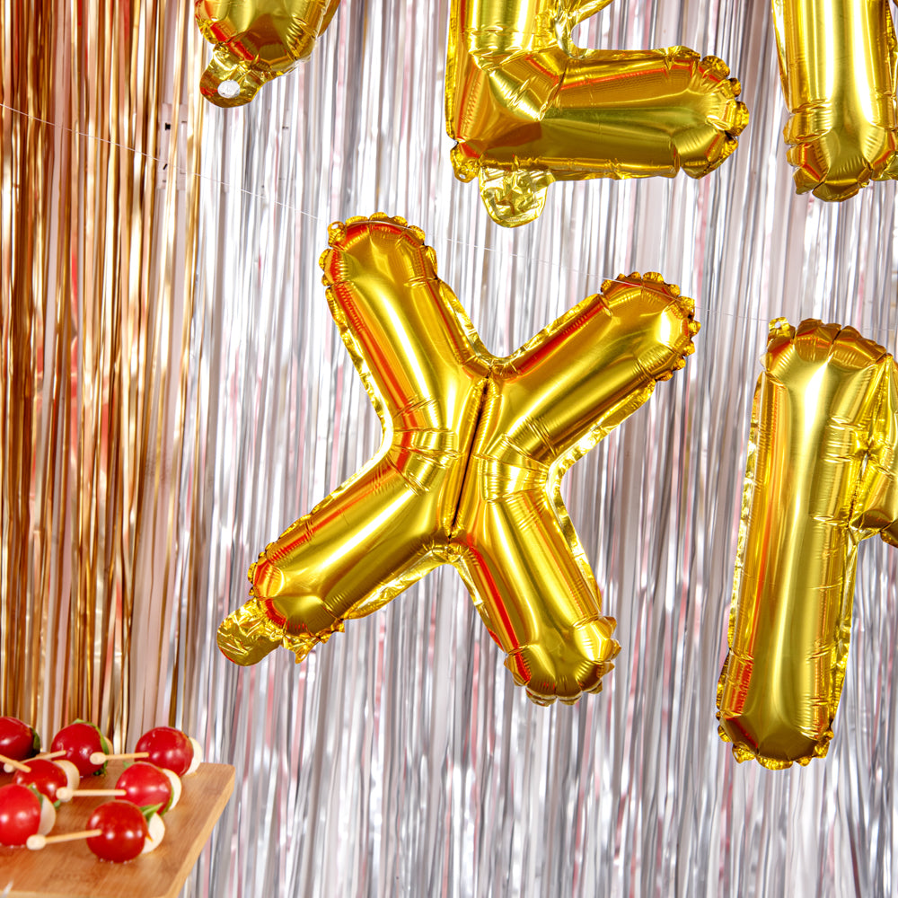 Balloonify Gold Mylar Letter X Balloon - 16 Inch Large Foil Alphabet Balloon for Birthday Party Decorations, Baby Showers & Anniversary Celebrations - 1 Count Box